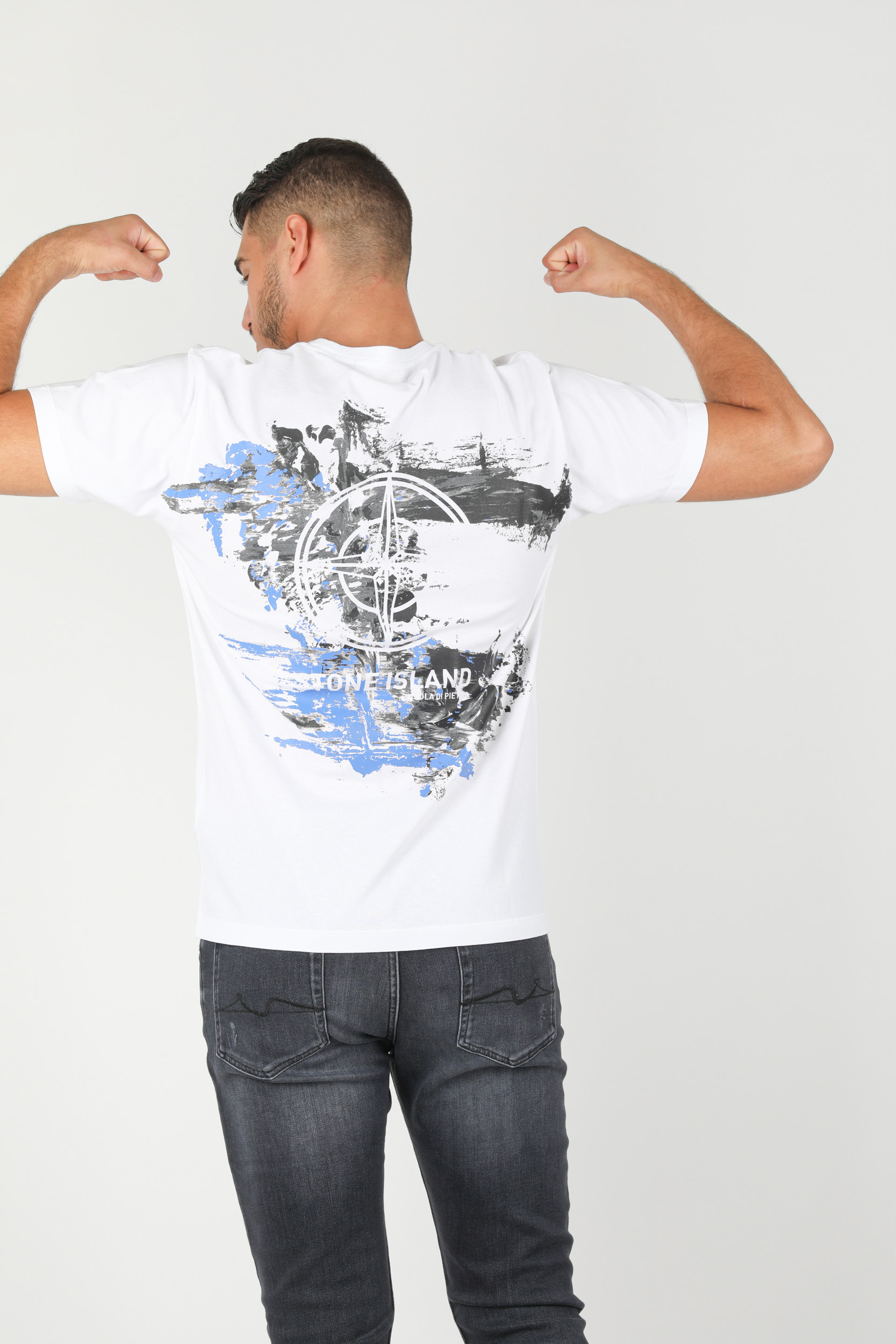 T-SHIRT STONE ISLAND BLANC 73152NS81-V0001