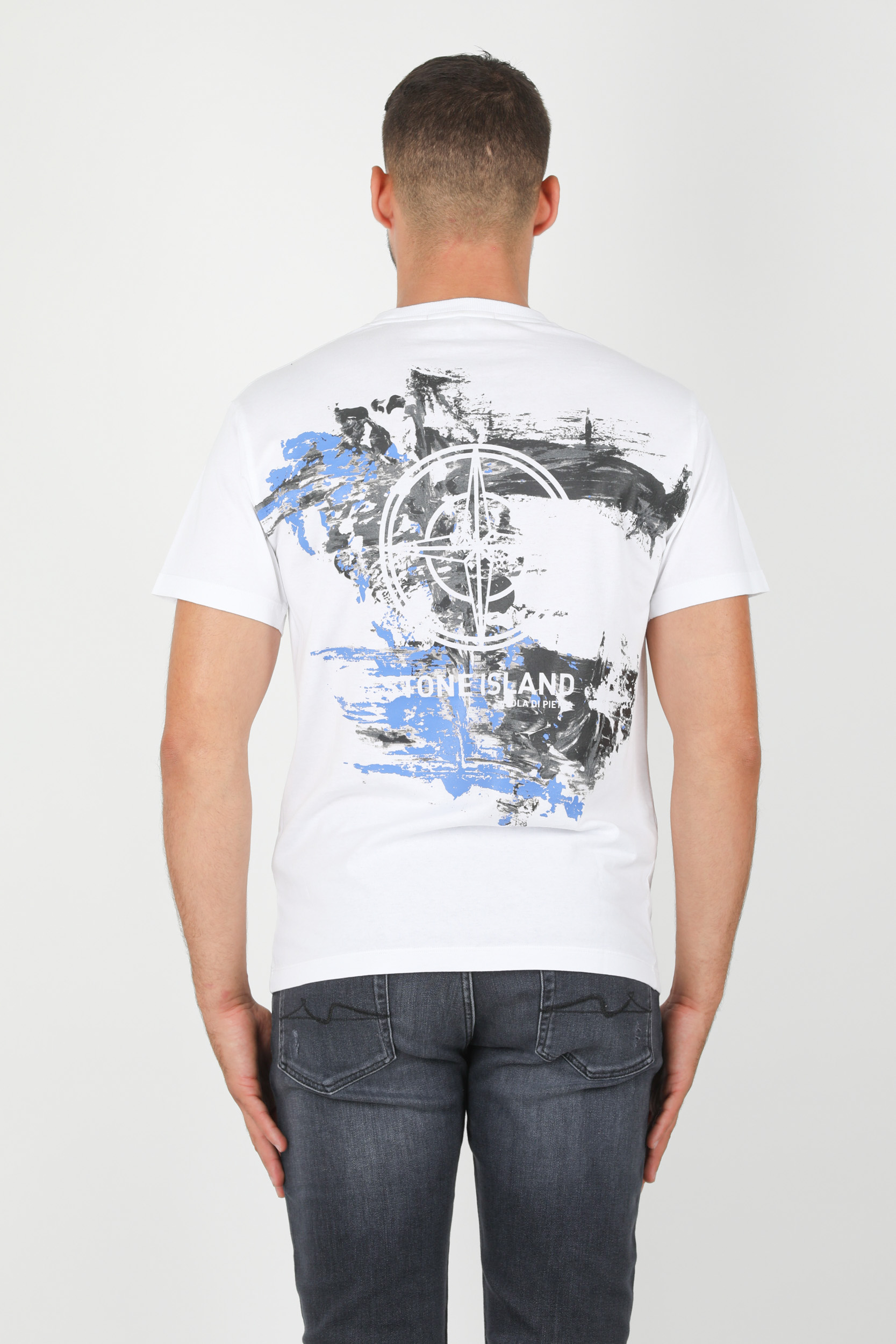 T-SHIRT STONE ISLAND BLANC 73152NS81-V0001