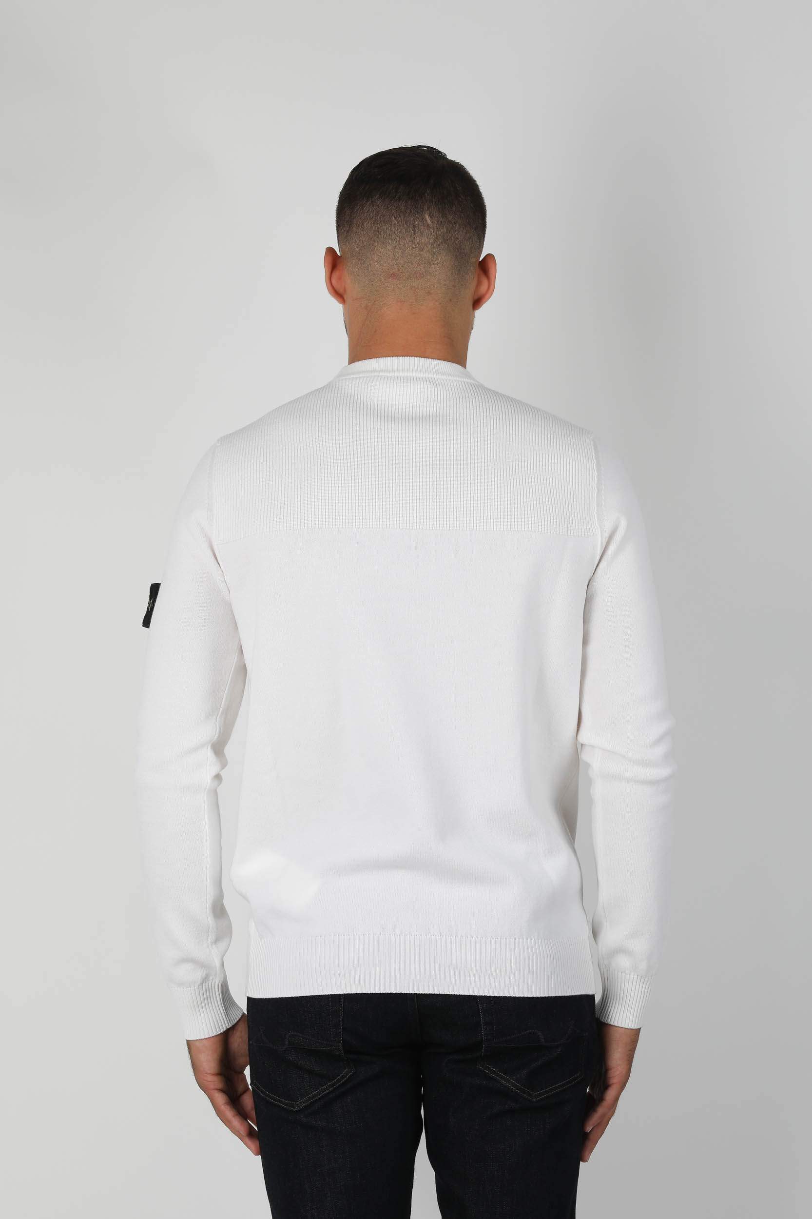PULL STONE ISLAND BLANC 7315526C4-V0099