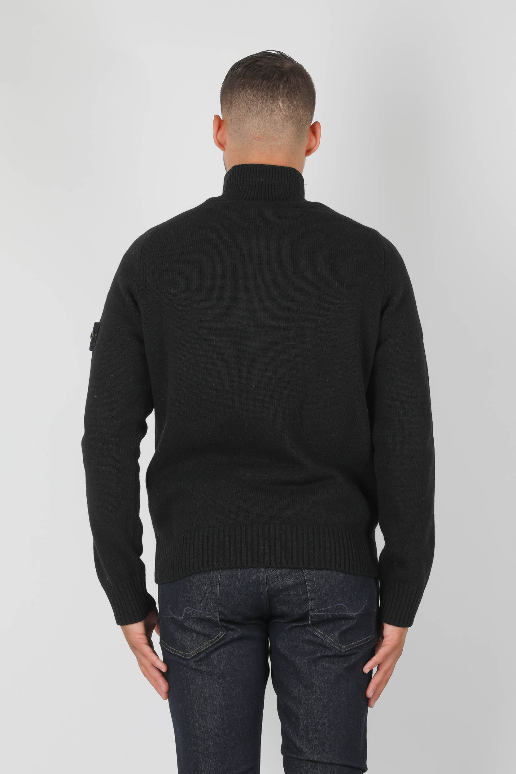 PULL STONE ISLAND NOIR 7315532A3-V0029