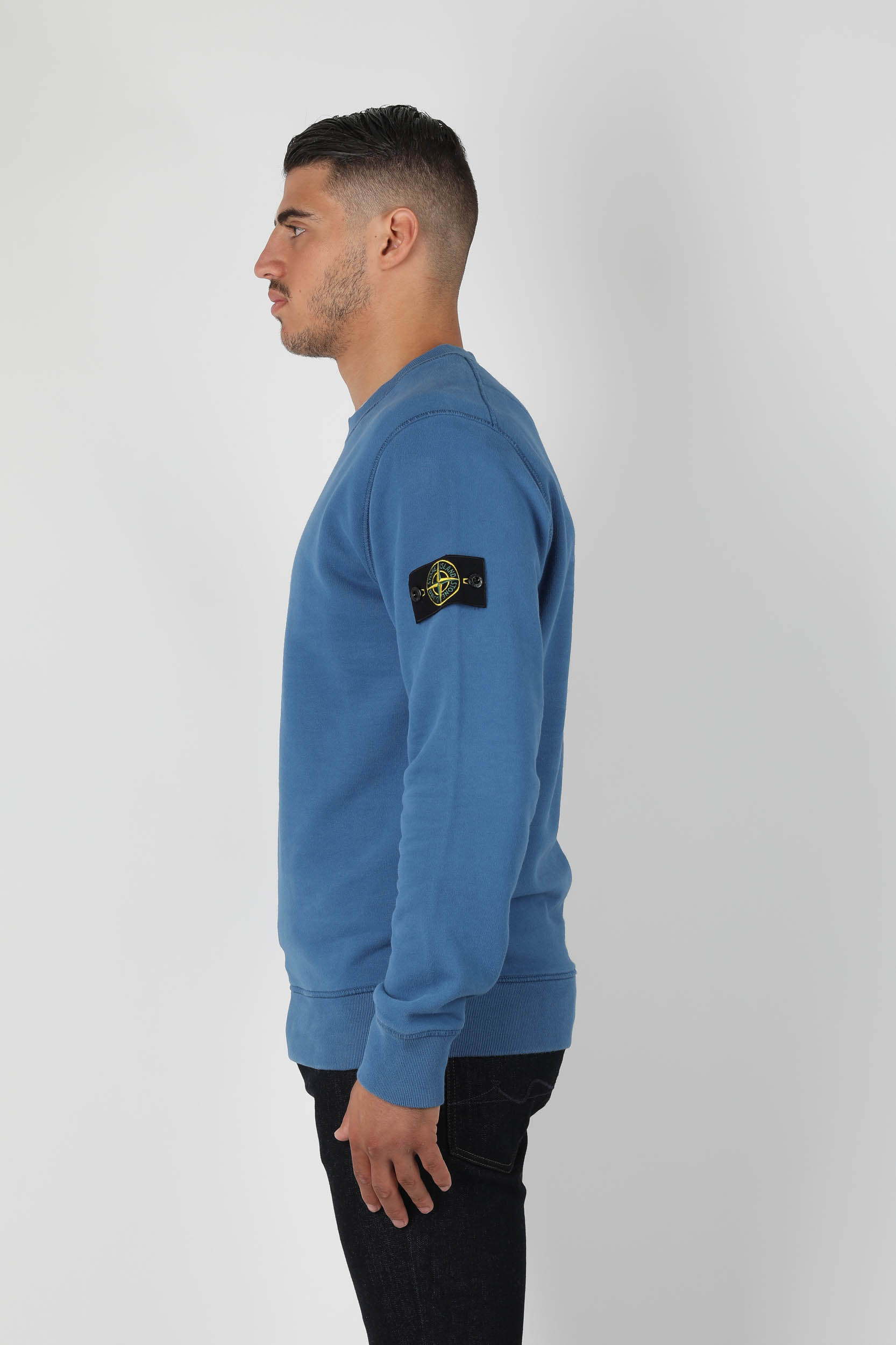 SWEAT-SHIRT STONE ISLAND BLEU ROI 731563020-V0043