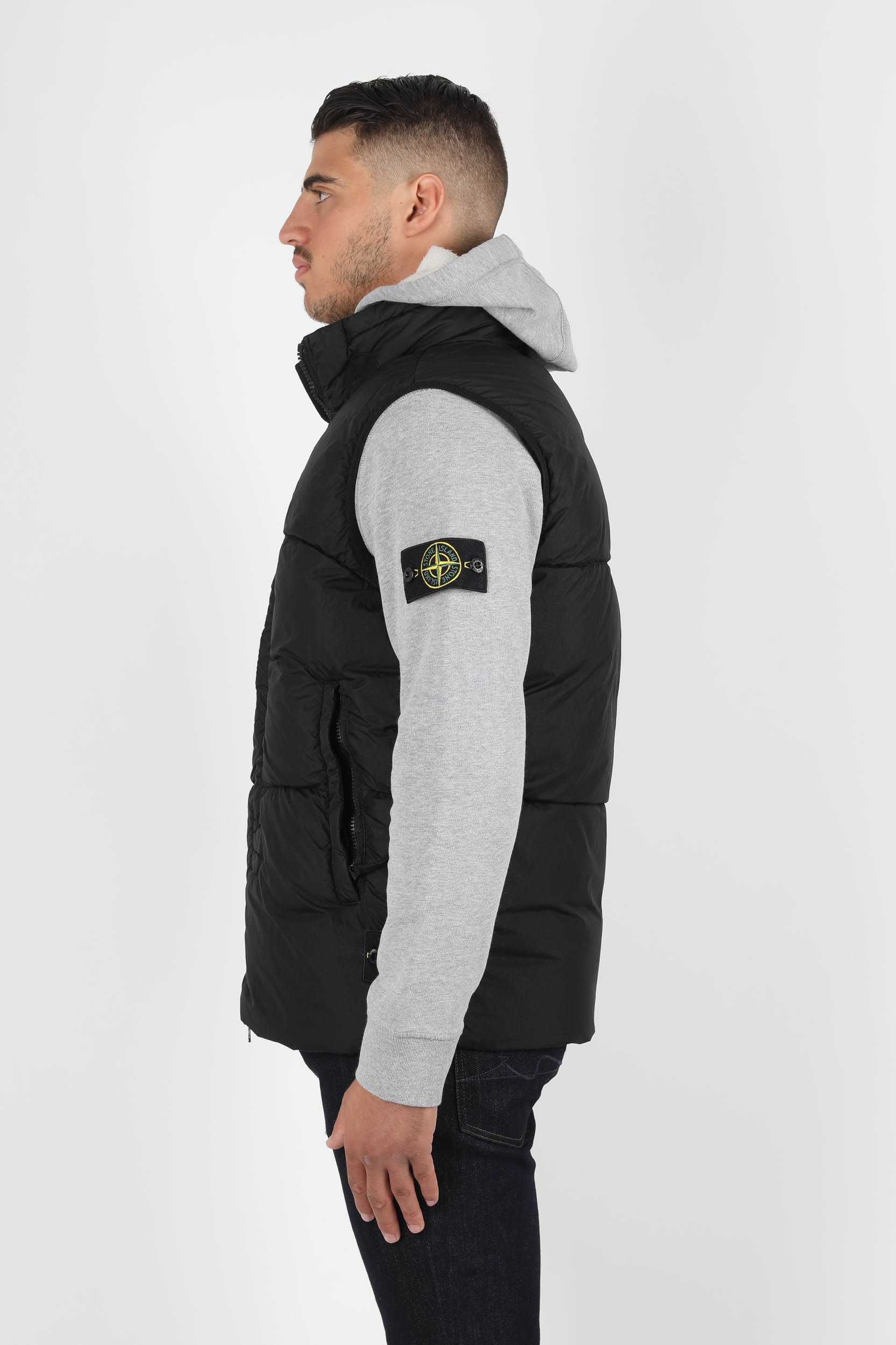 DOUDOUNE SANS MANCHE STONE ISLAND NOIR 7315G0123-V0029