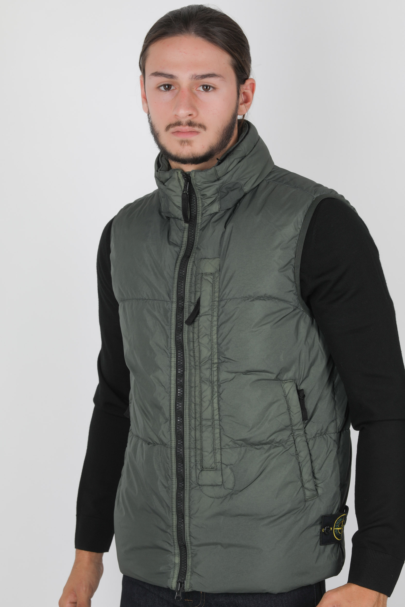 DOUDOUNE SANS MANCHES STONE ISLAND KAKI 7315C0123-V0059