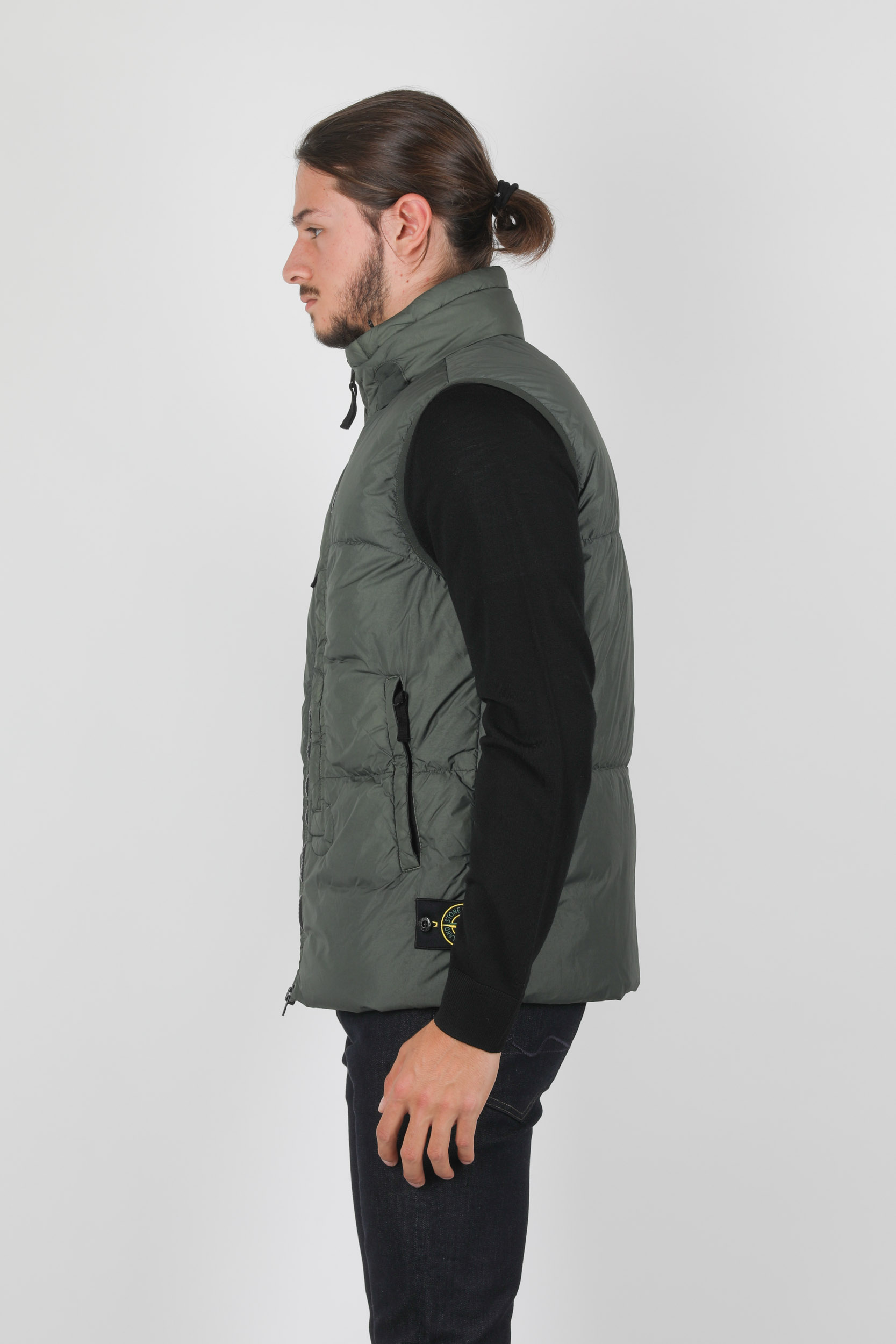 DOUDOUNE SANS MANCHES STONE ISLAND KAKI 7315C0123-V0059