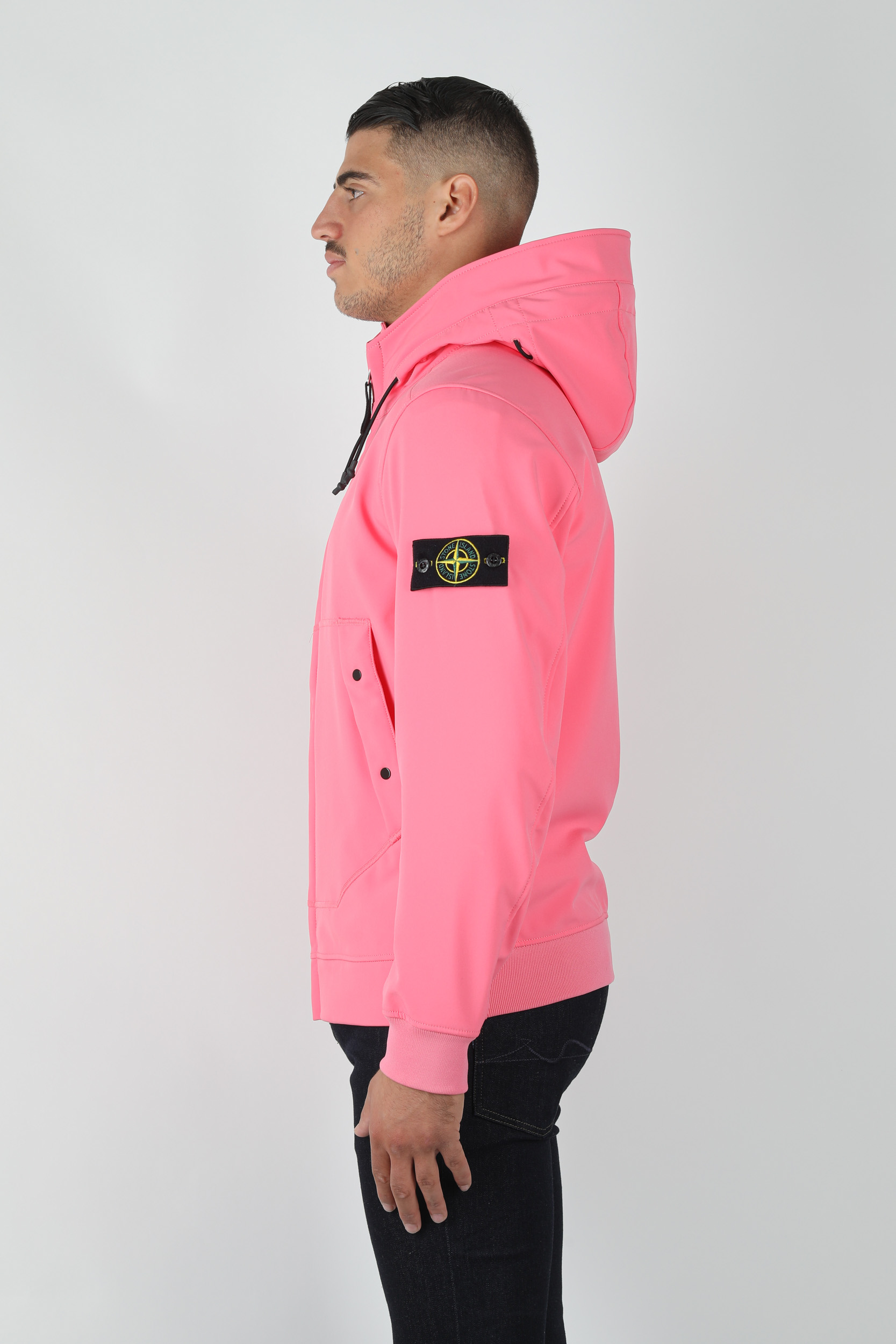BLOUSON SOFT SHELL-R STONE ISLAND ROSE 7315Q0122-V0087