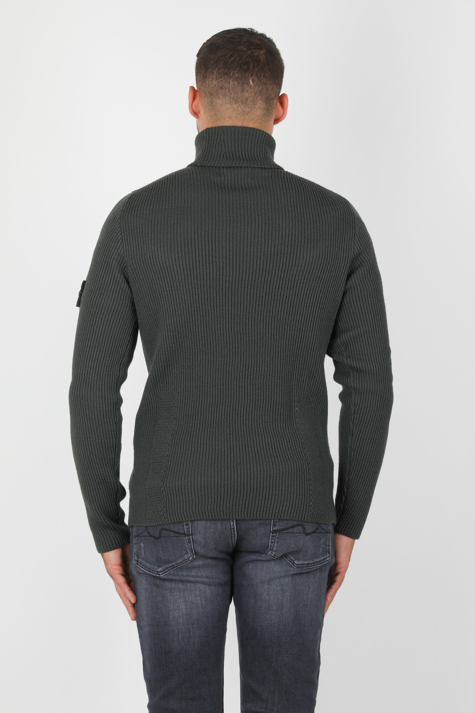 PULL COL ROULE STONE ISLAND KAKI 7315522C2-V0059