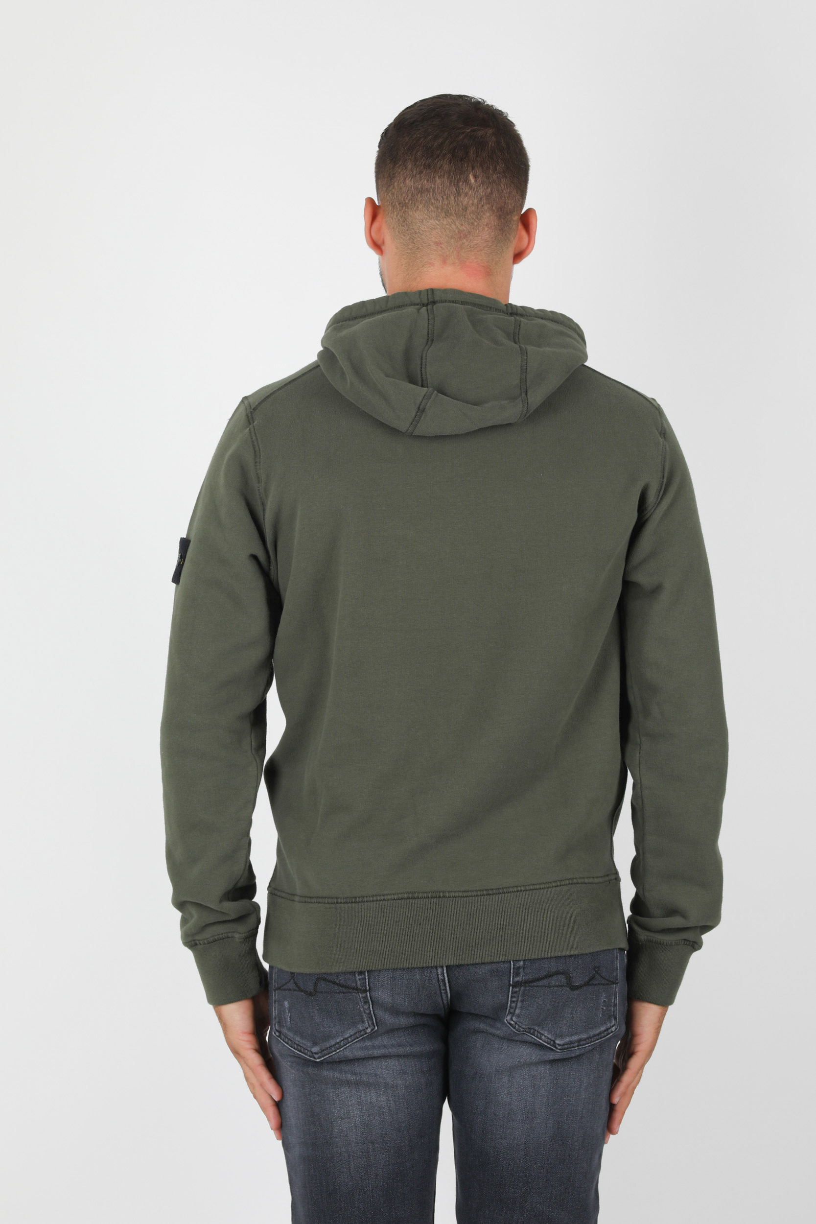 SWEAT CAPUCHE STONE ISLAND KAKI 731564120-V0059