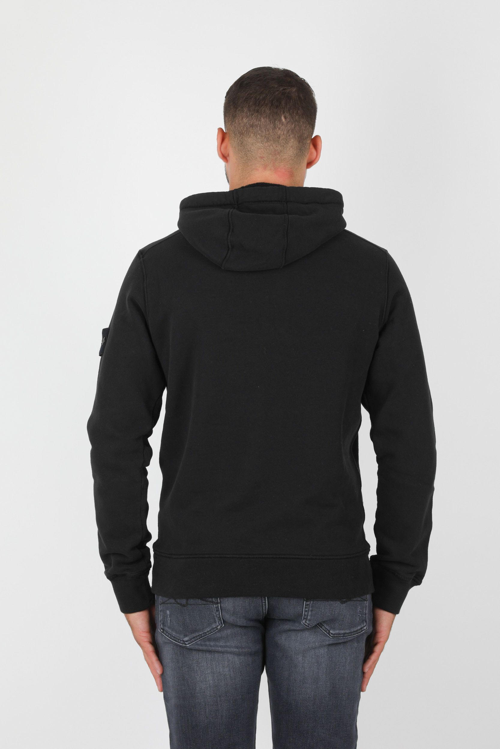 SWEAT CAPUCHE STONE ISLAND NOIR 731564120-V0029