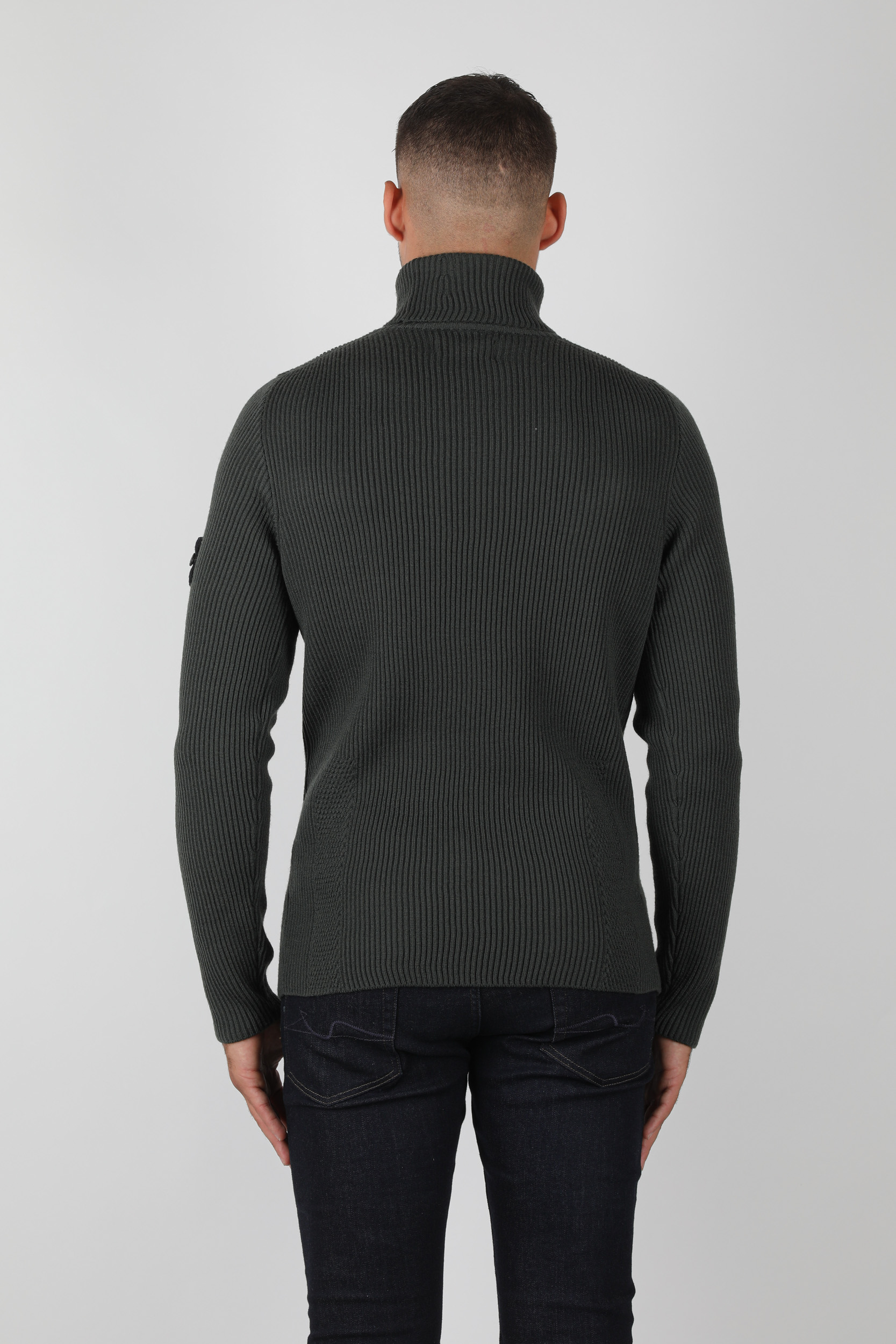 PULL COL ROULE STONE ISLAND KAKI 731522C2-V0059