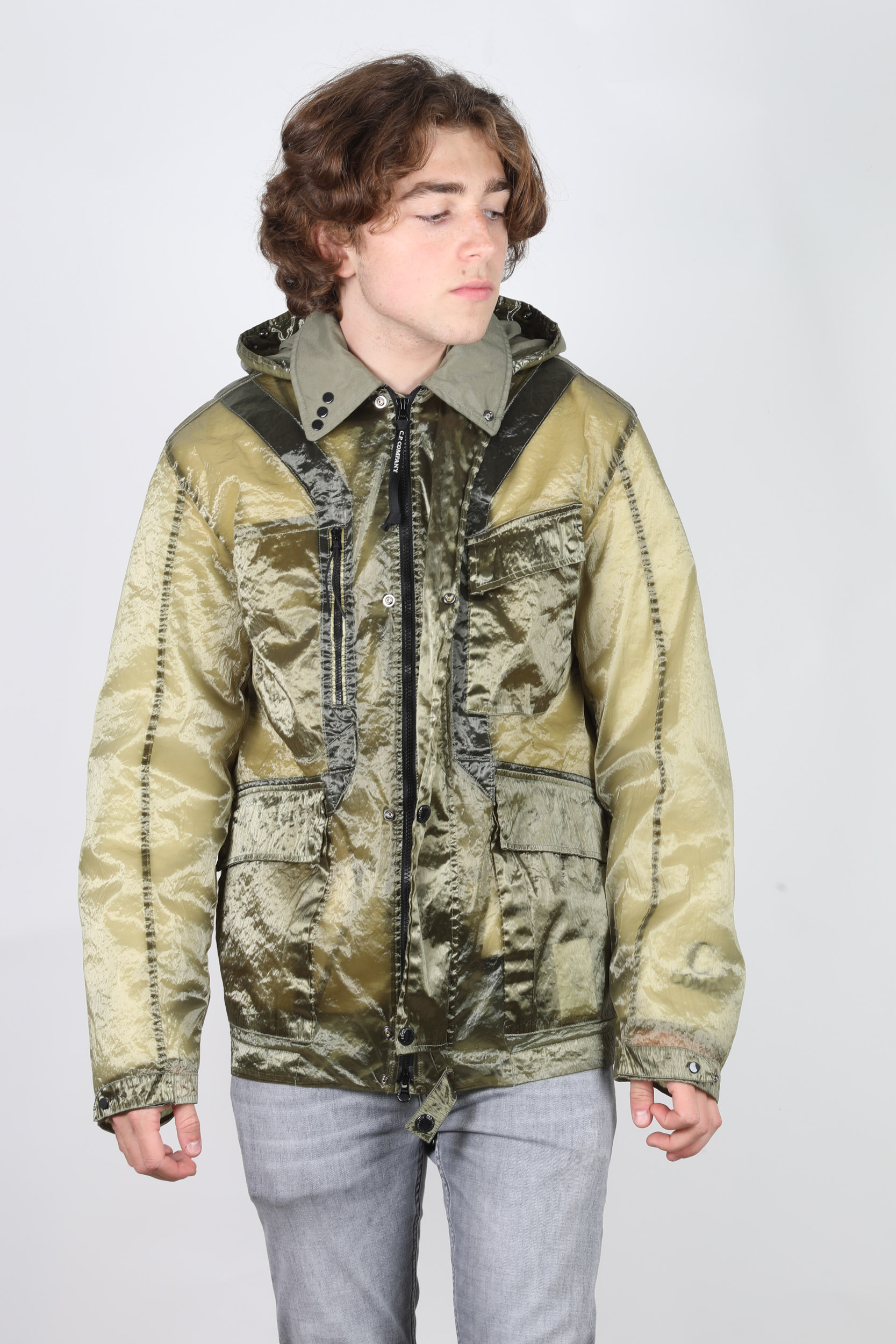 BLOUSON CP COMPANY NYLON METAL KAKI W217A-693