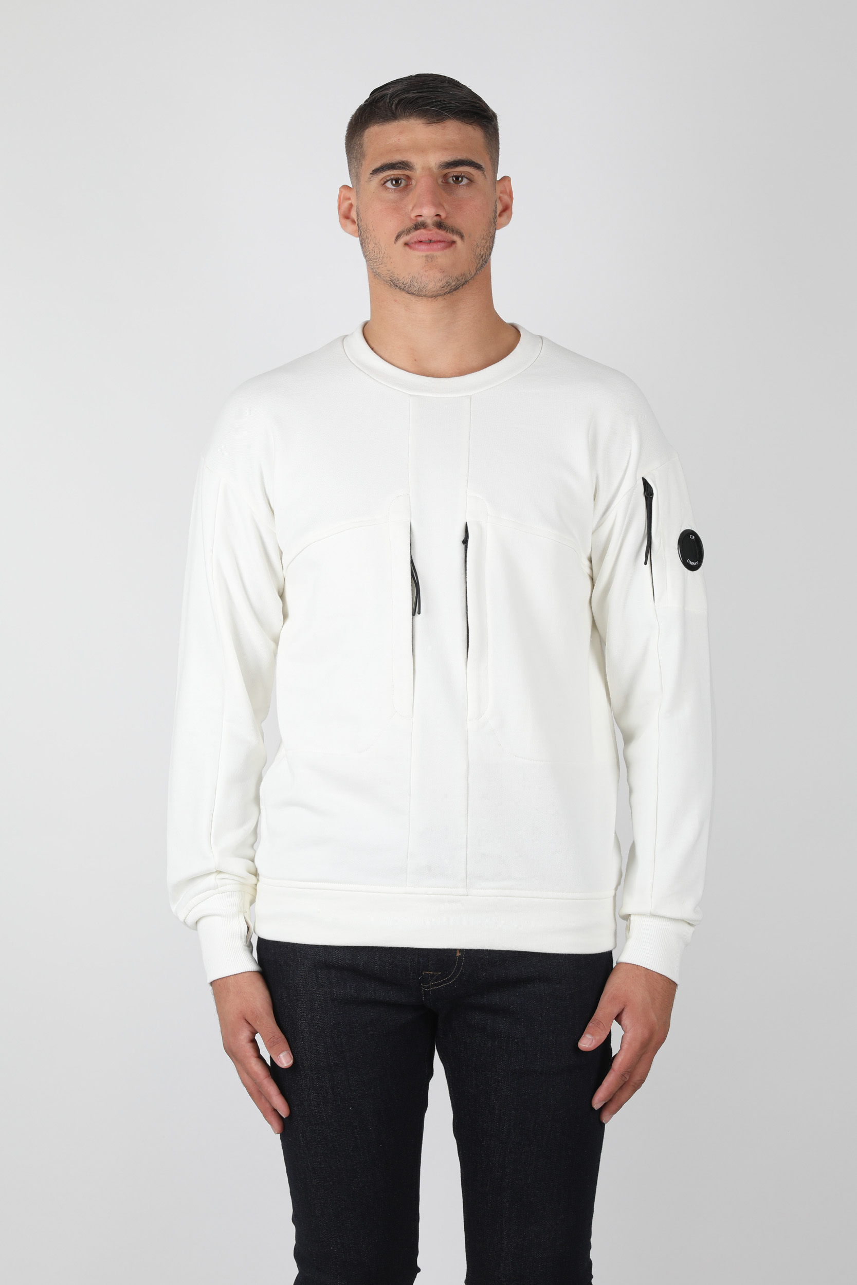 SWEAT C.P. COMPANY BLANC S007A-103,SWEAT C.P. COMPANY BLANC S007A-103,SWEAT C.P. COMPANY BLANC S007A-103