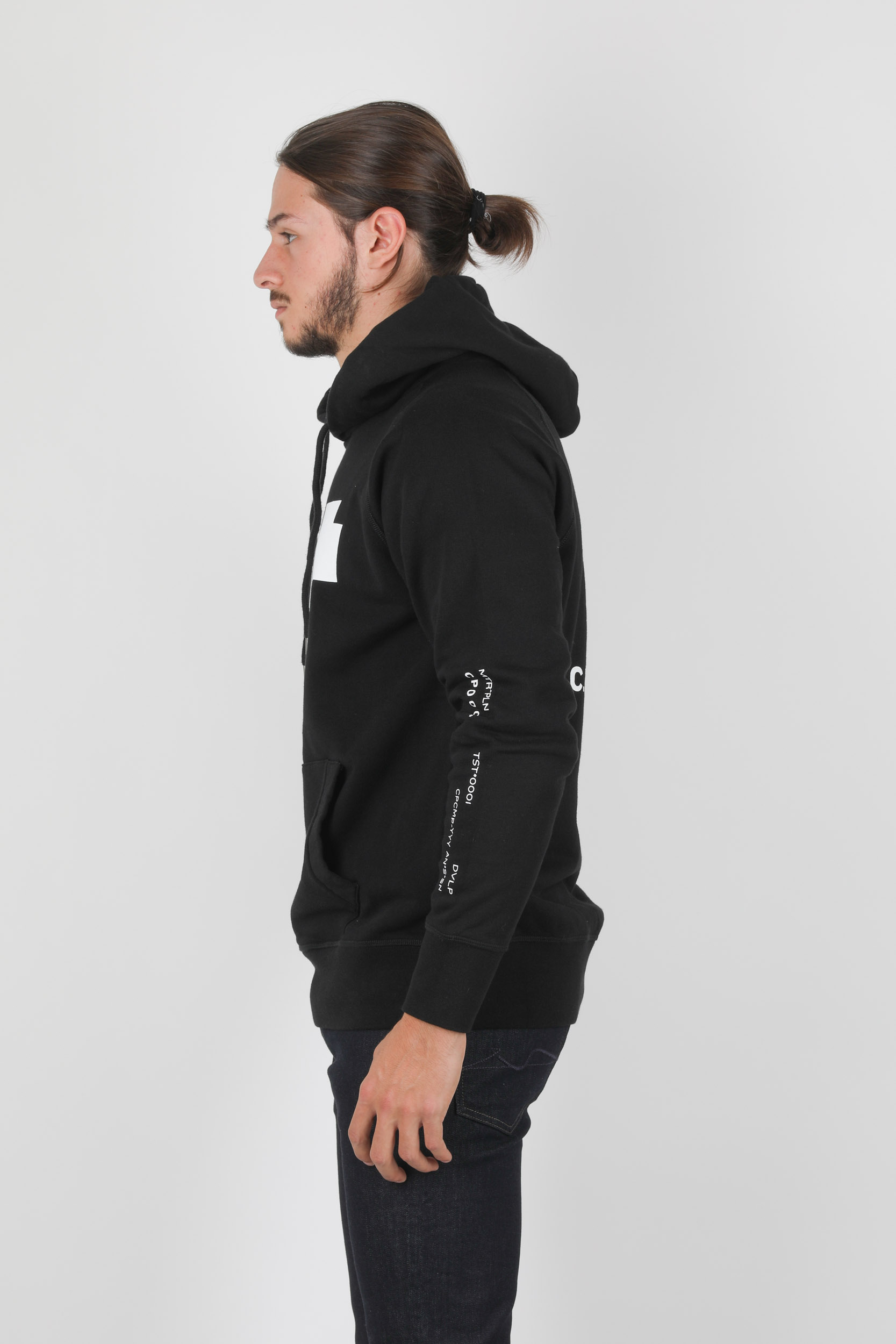 SWEAT A CAPUCHE C.P. COMPANY NOIR S3071-999