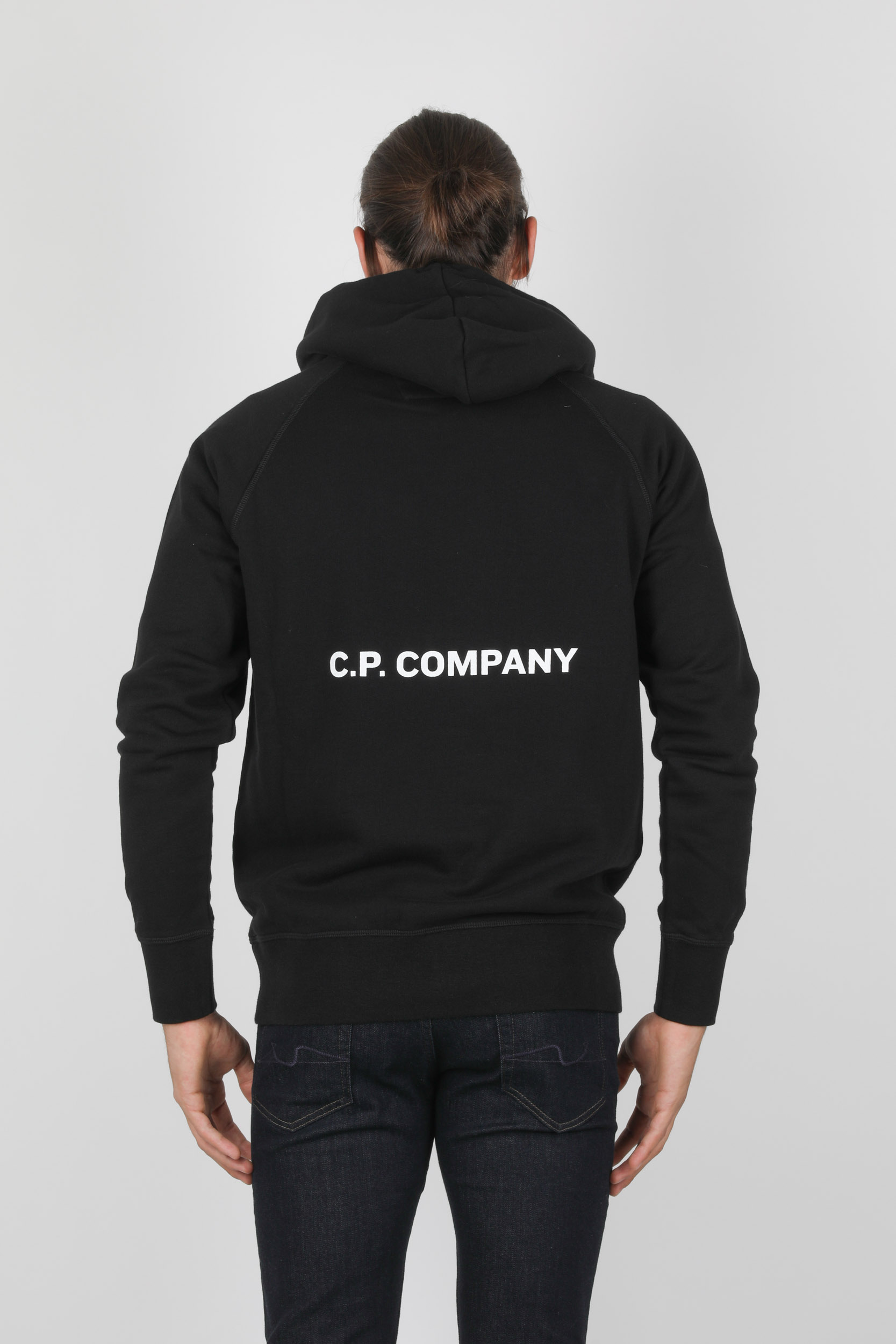 SWEAT A CAPUCHE C.P. COMPANY NOIR S3071-999