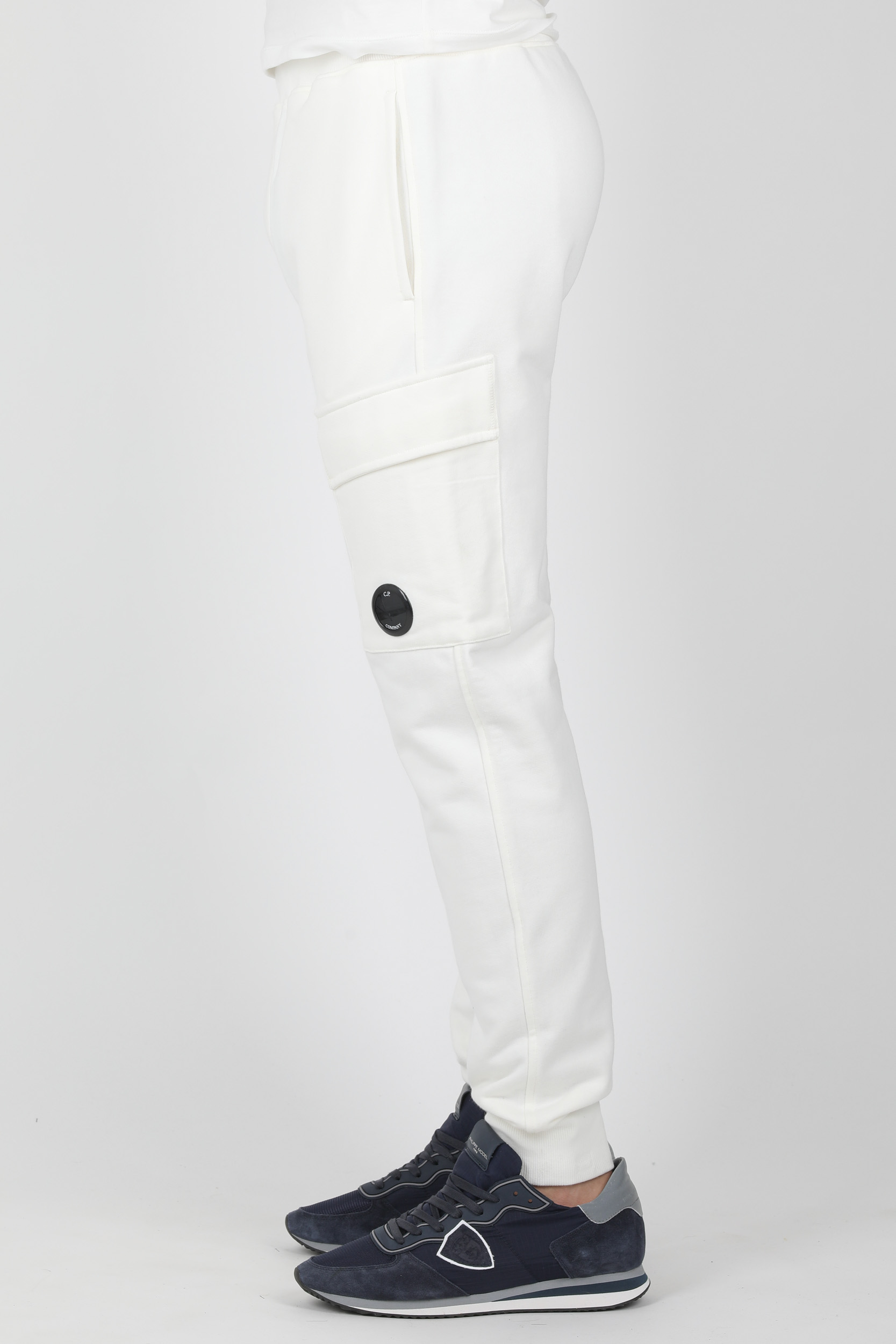 BAS DE SURVETEMENT CP COMPANY BLANC P010A-103