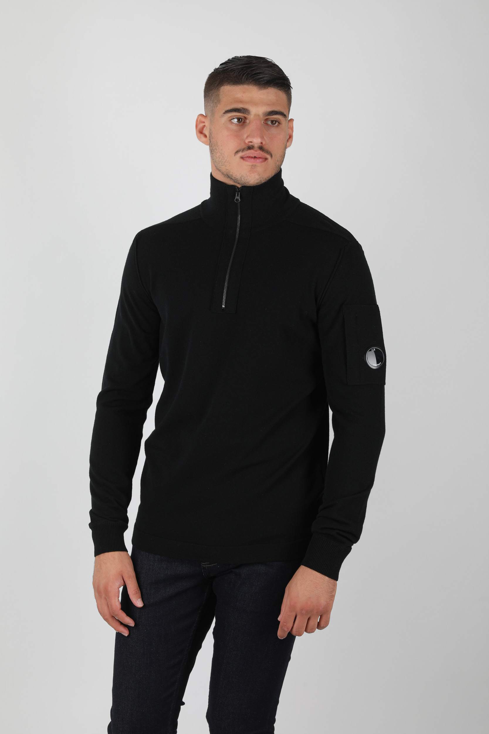 PULL COL CAMIONEUR C.P COMPANY NOIR N102A-999
