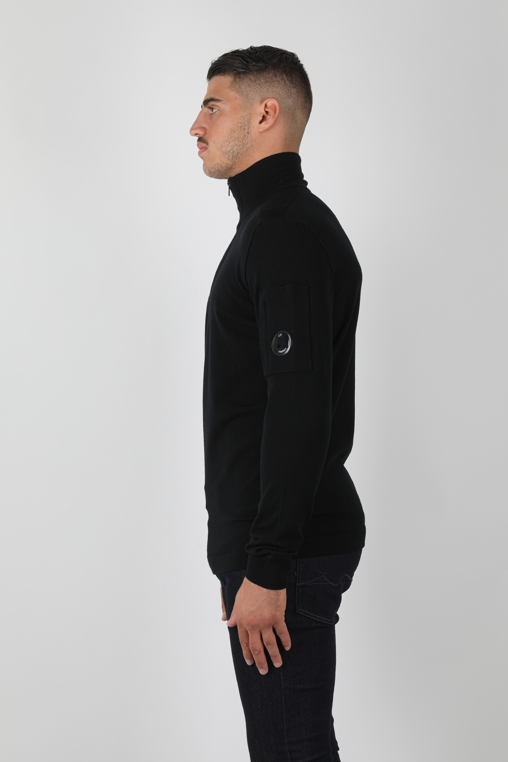 PULL COL CAMIONEUR C.P COMPANY NOIR N102A-999