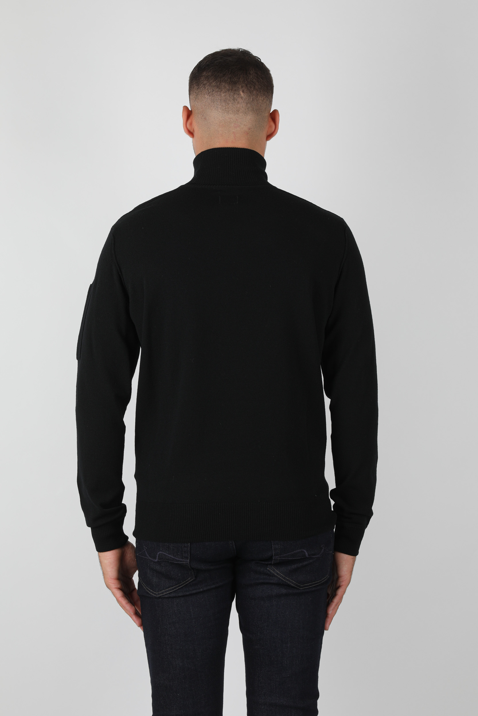 PULL COL ROULE C.P COMPANY NOIR N101A-999