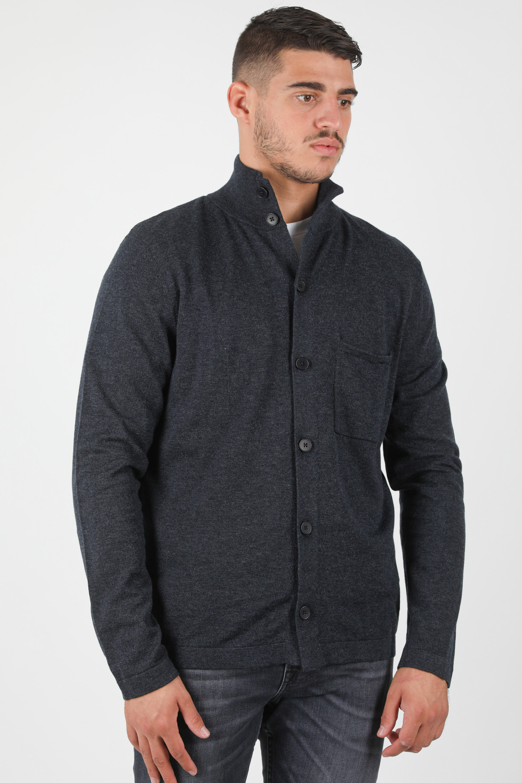 GILET EN LAINE FILIPPA K GRIS ANTHRACITE 27283-9045