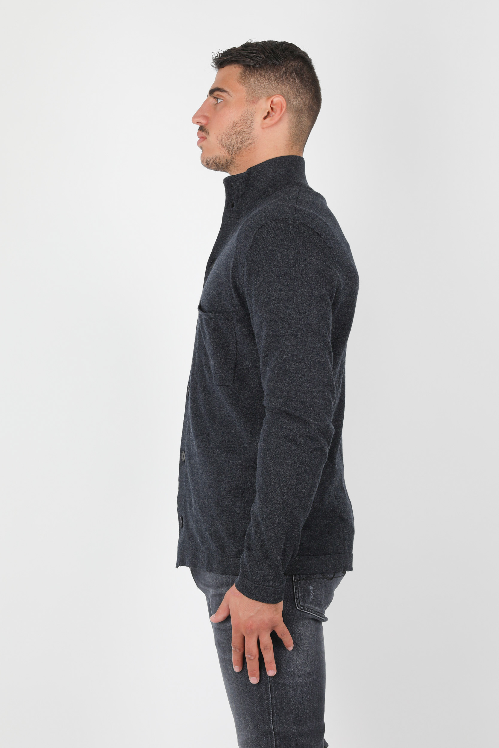 GILET EN LAINE FILIPPA K GRIS ANTHRACITE 27283-9045