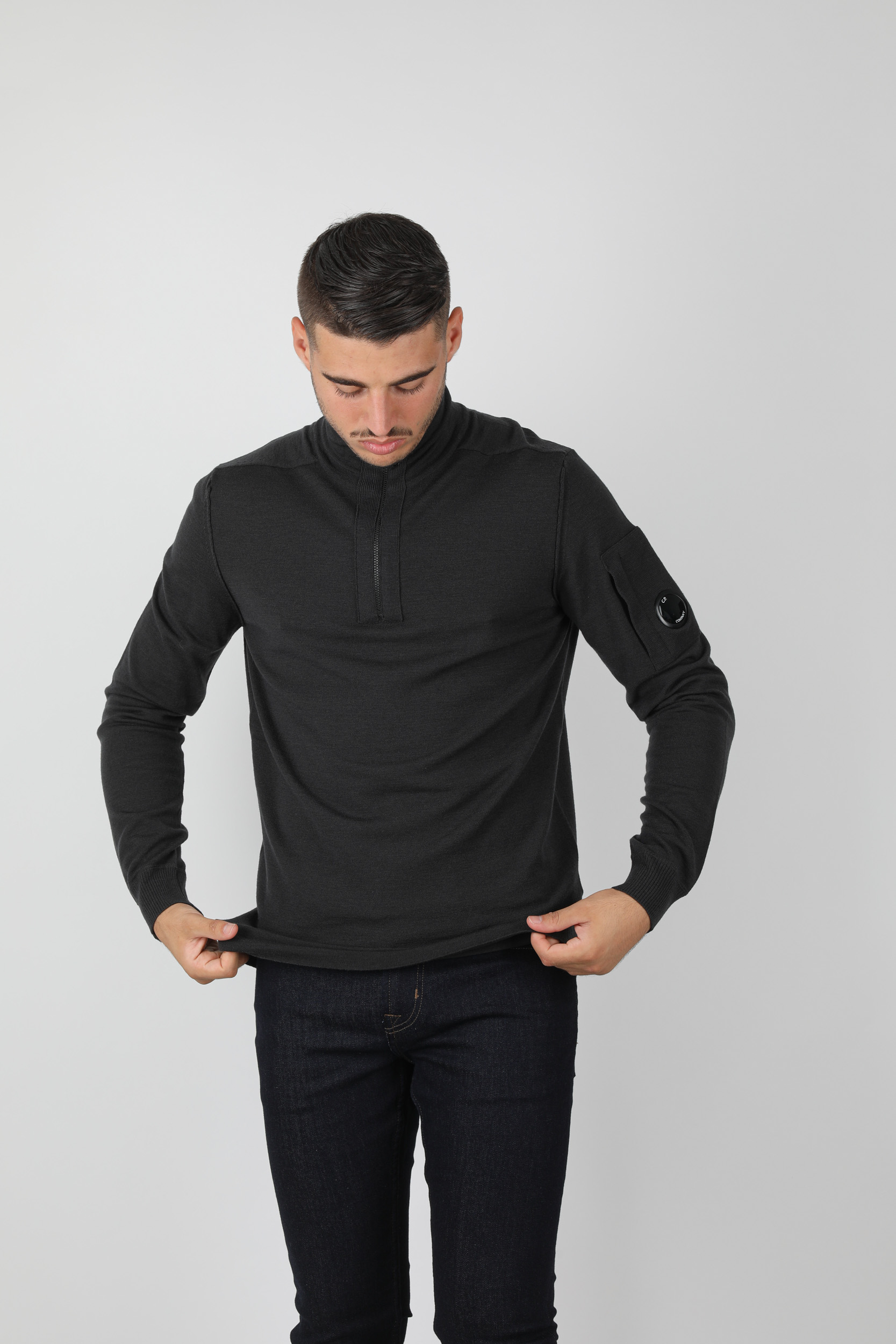 PULL COL CAMIONEUR C.P COMPANY ANTHRACITE N102A-677