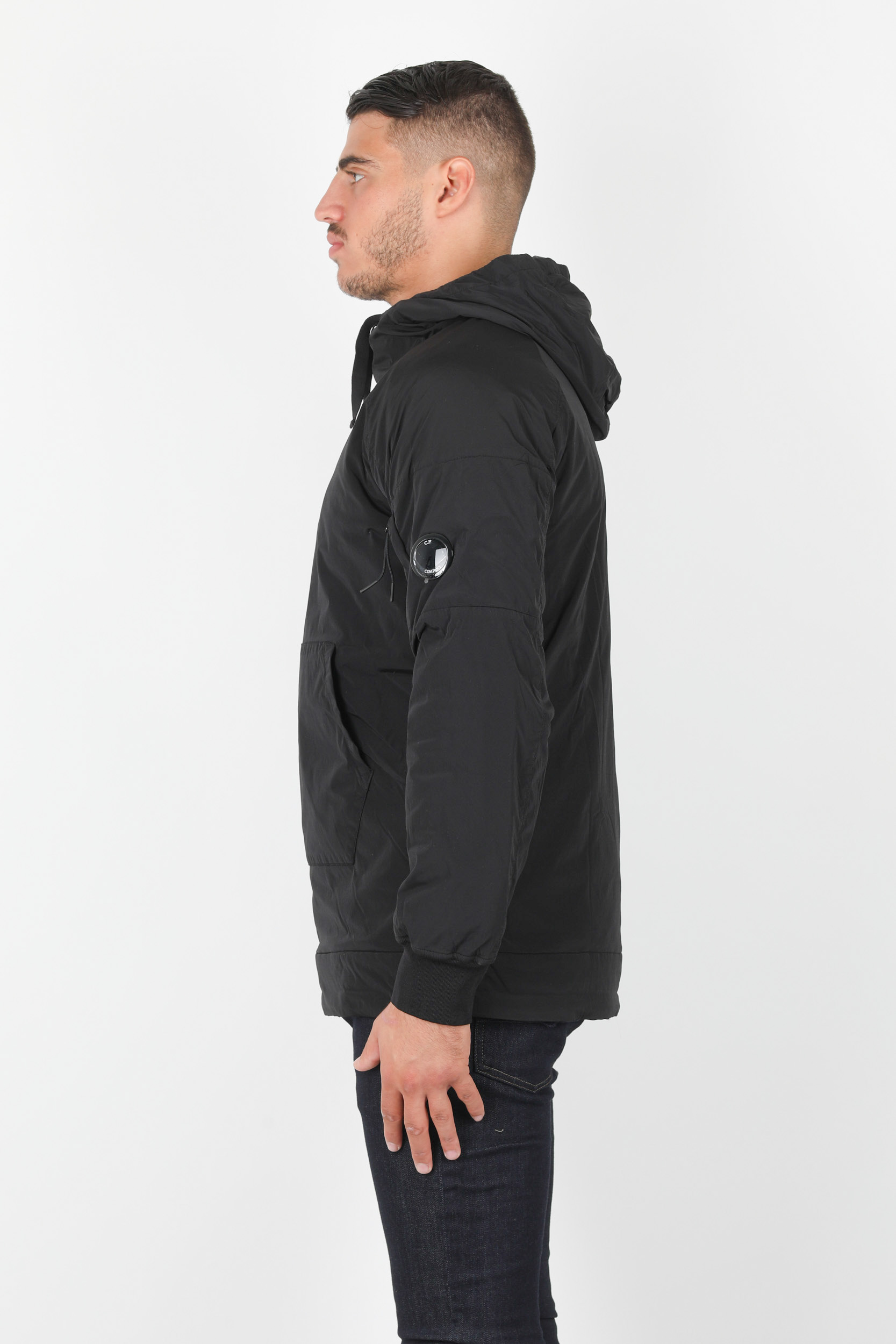 SWEAT NYLON C.P COMPANY NOIR S186A-999