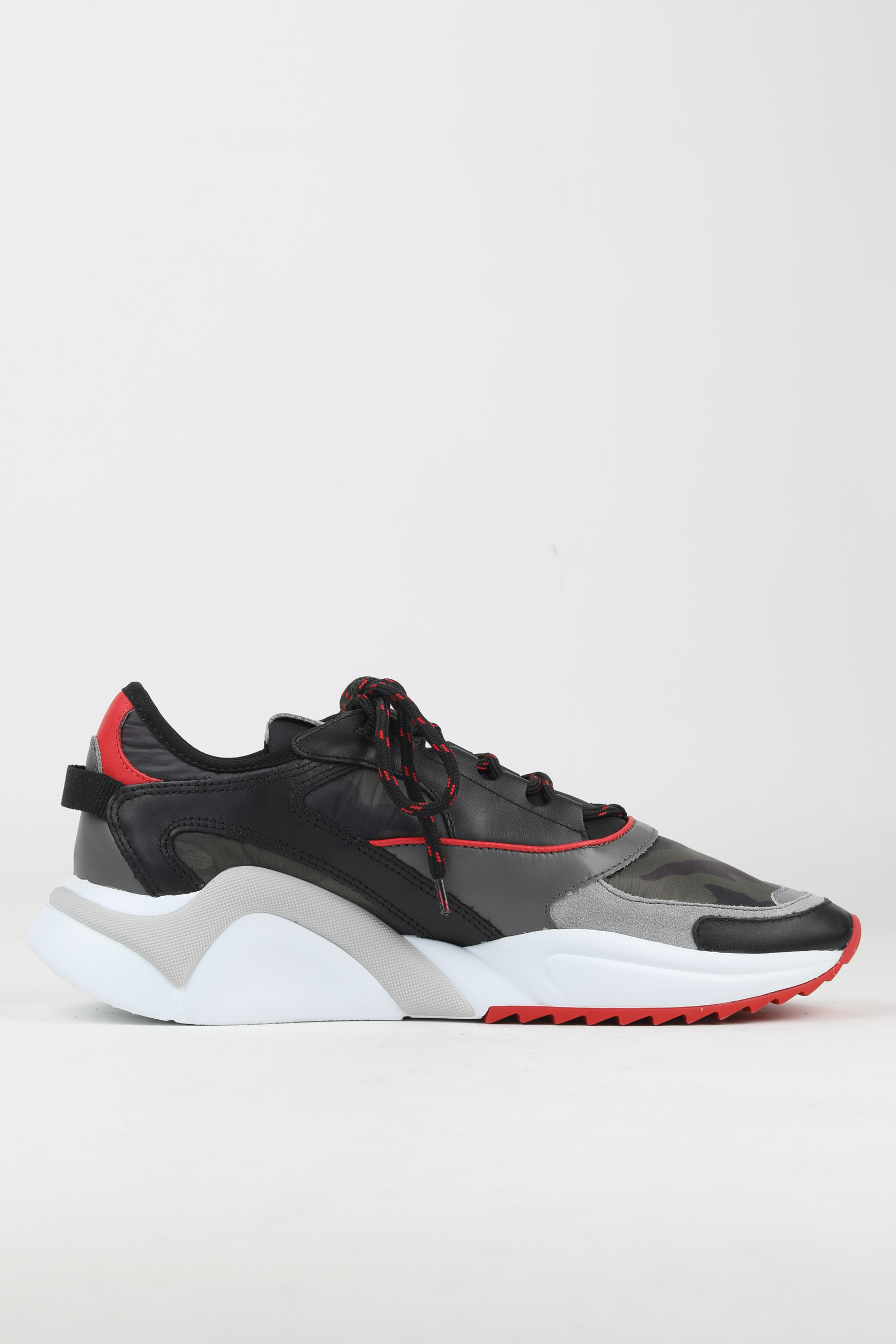 BASKETS CAMOUFLAGE ET ROUGE PHILIPPE MODEL EZLU-CC03