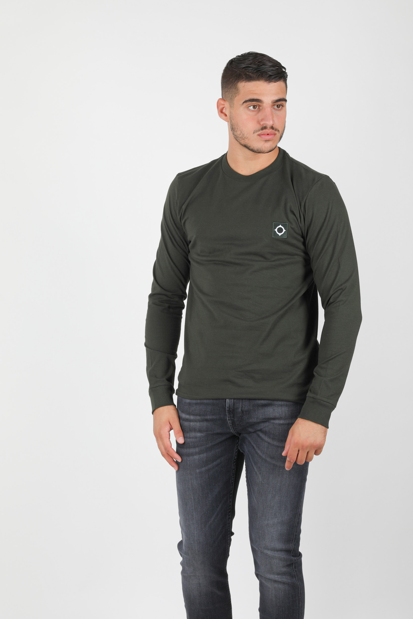 T-SHIRT MANCHES LONGUES KAKI 8353-M306