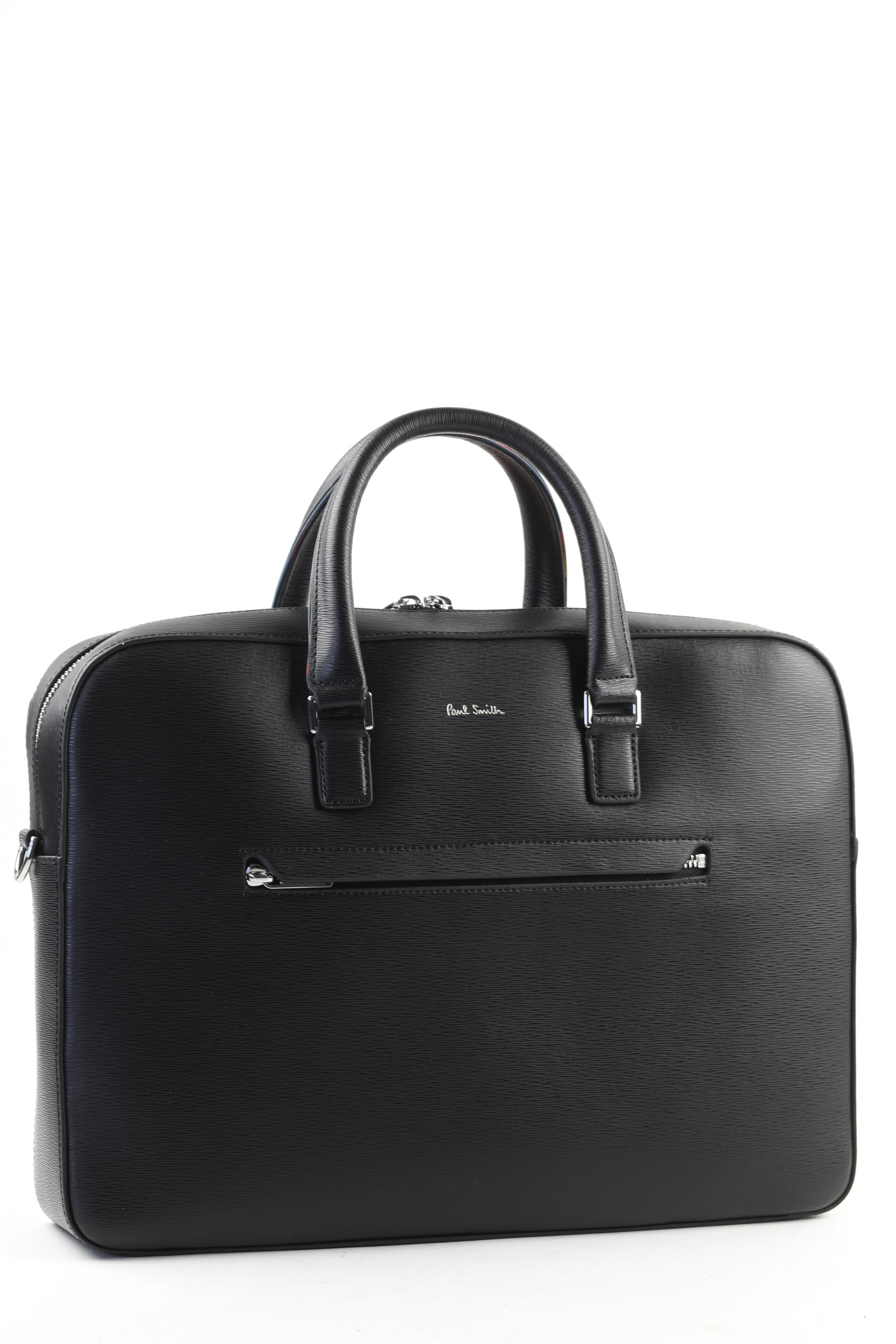 PORTE-DOCUMENTS PAUL SMITH EN CUIR NOIR M1A-5741-79