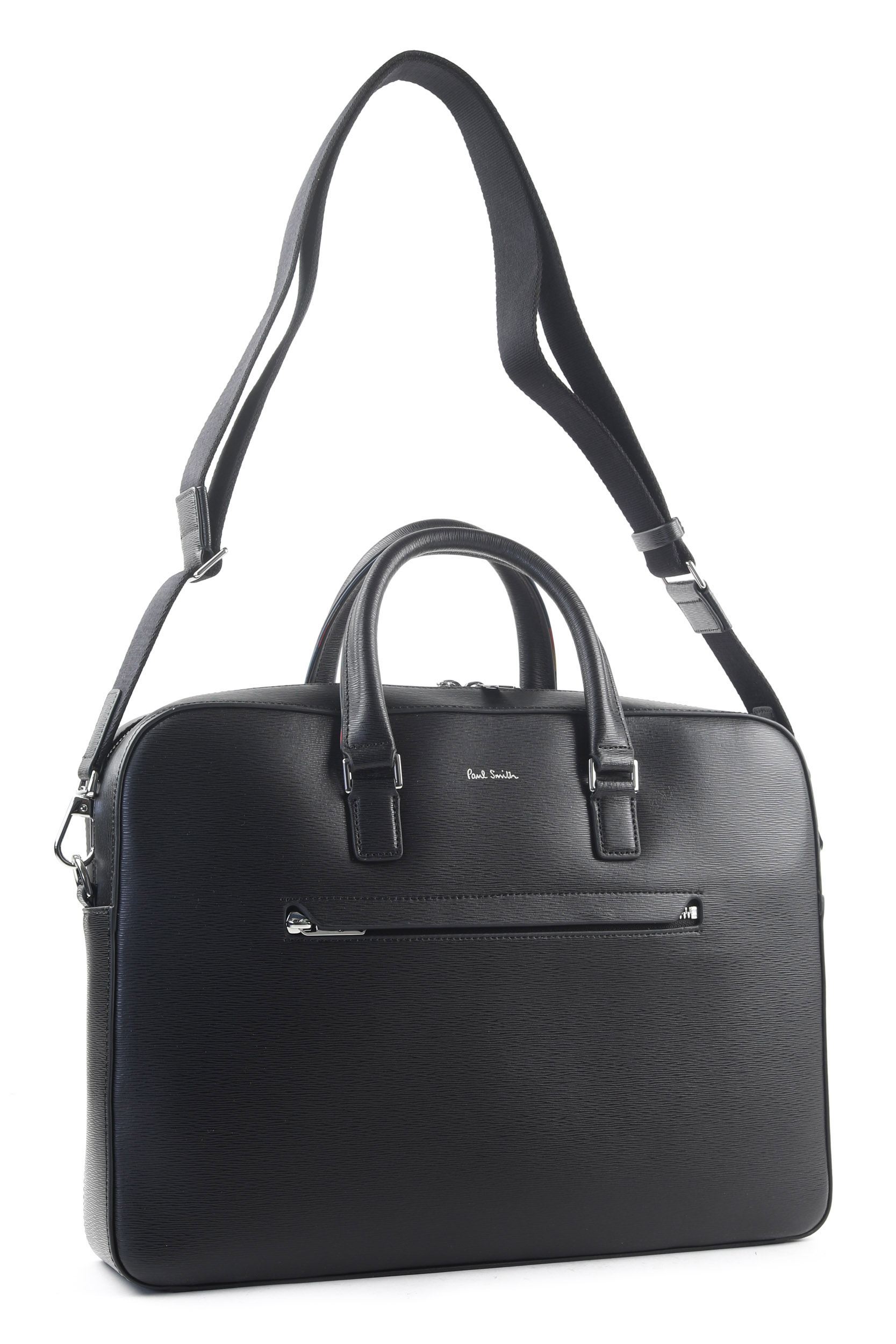 PORTE-DOCUMENTS PAUL SMITH EN CUIR NOIR M1A-5741-79