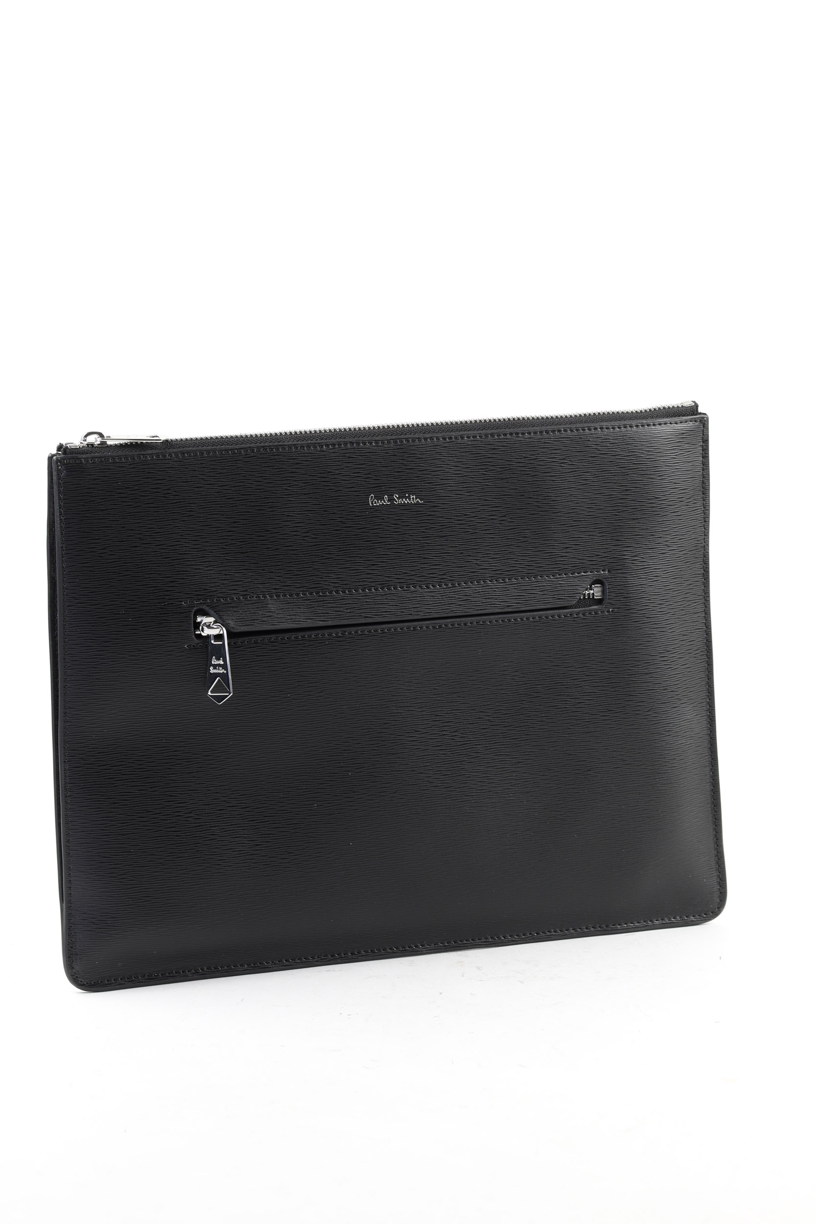 POCHETTE PAUL SMITH EN CUIR NOIR M1A-5744-79