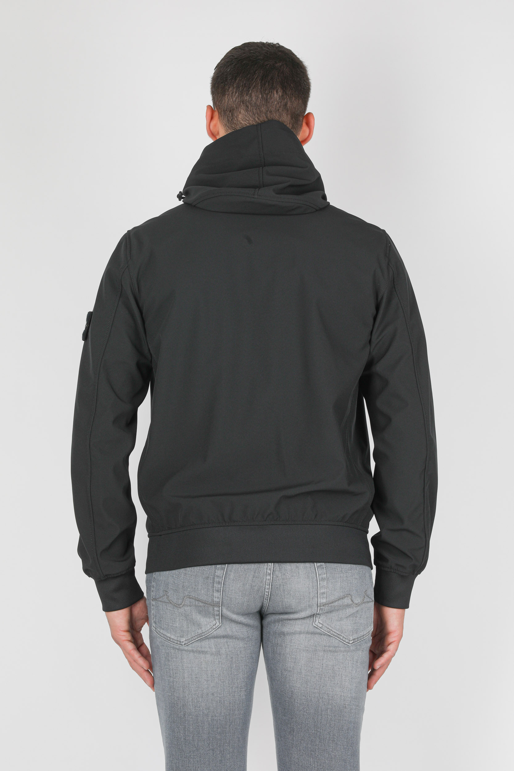 BLOUSON SOFT SHELL-R STONE ISLAND NOIR 741540727-V0029