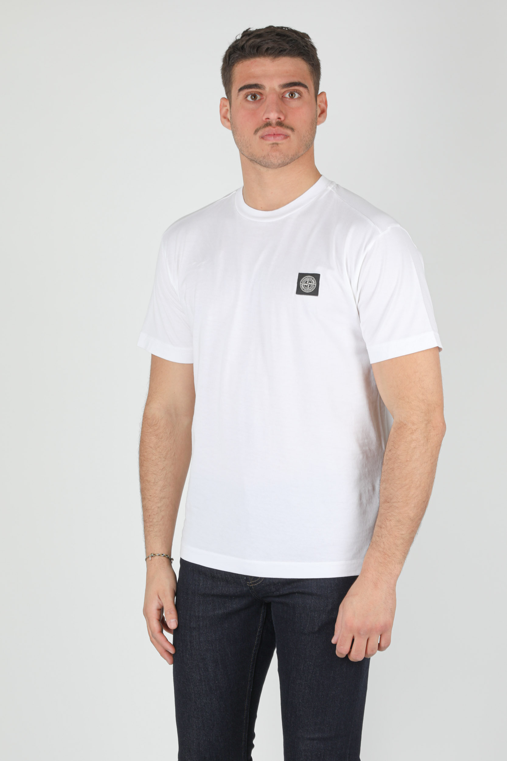 T-SHIRT STONE ISLAND BLANC 741524113-V0001
