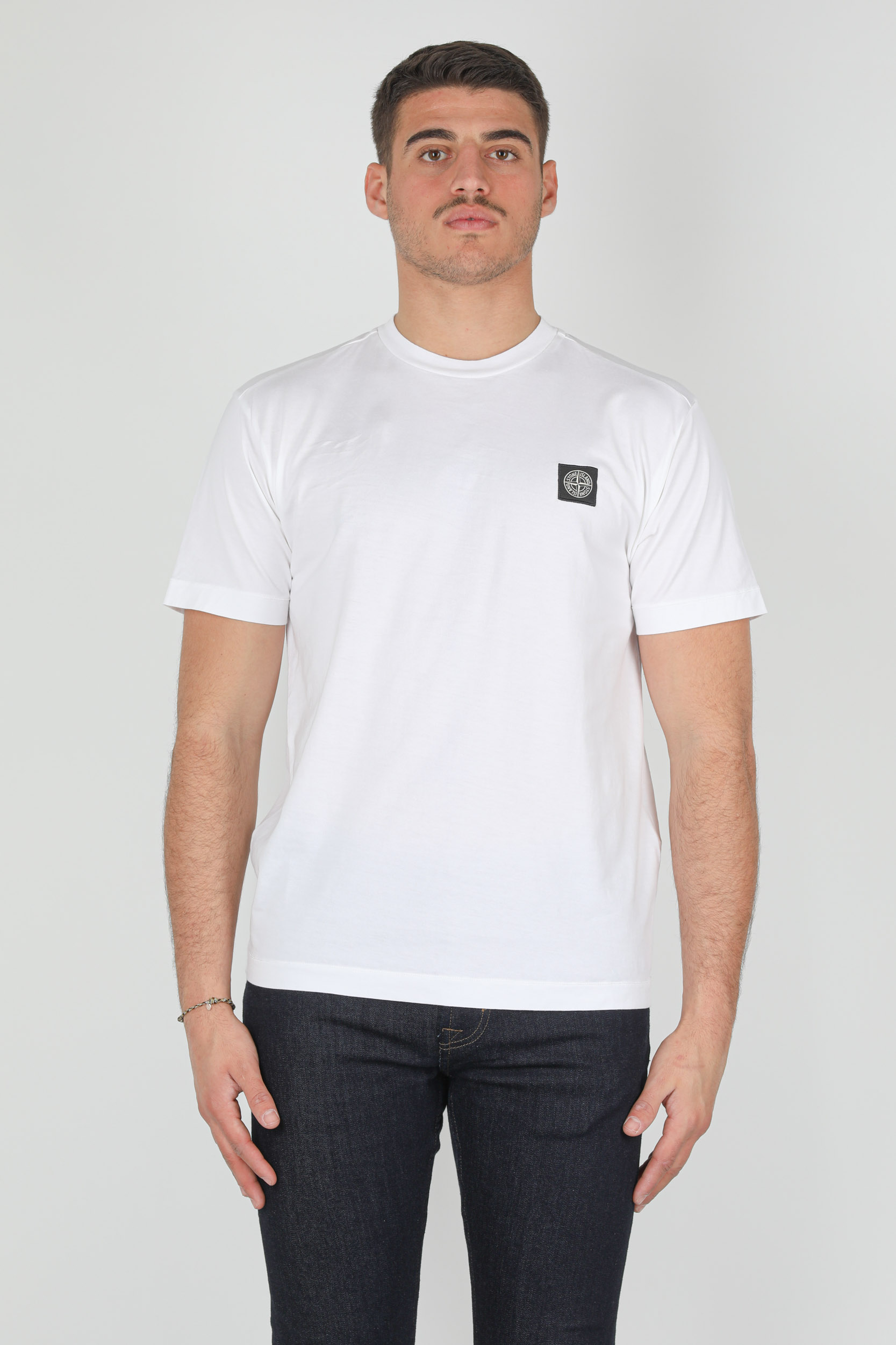 T-SHIRT STONE ISLAND BLANC 741524113-V0001
