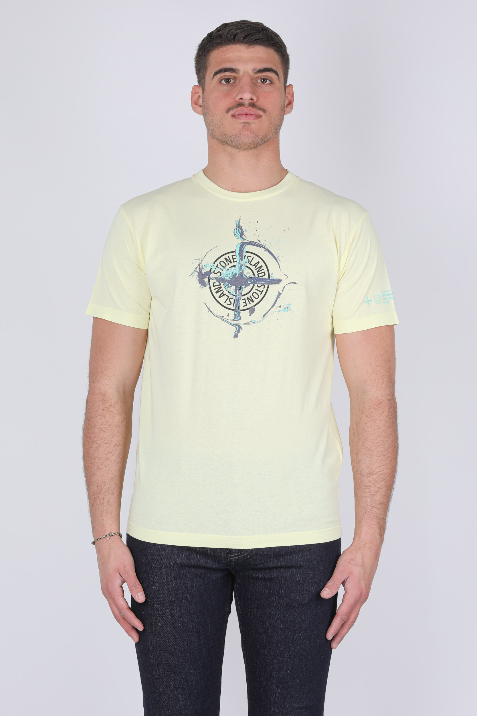 T-SHIRT STONE ISLAND JAUNE 74152NS83-V0031