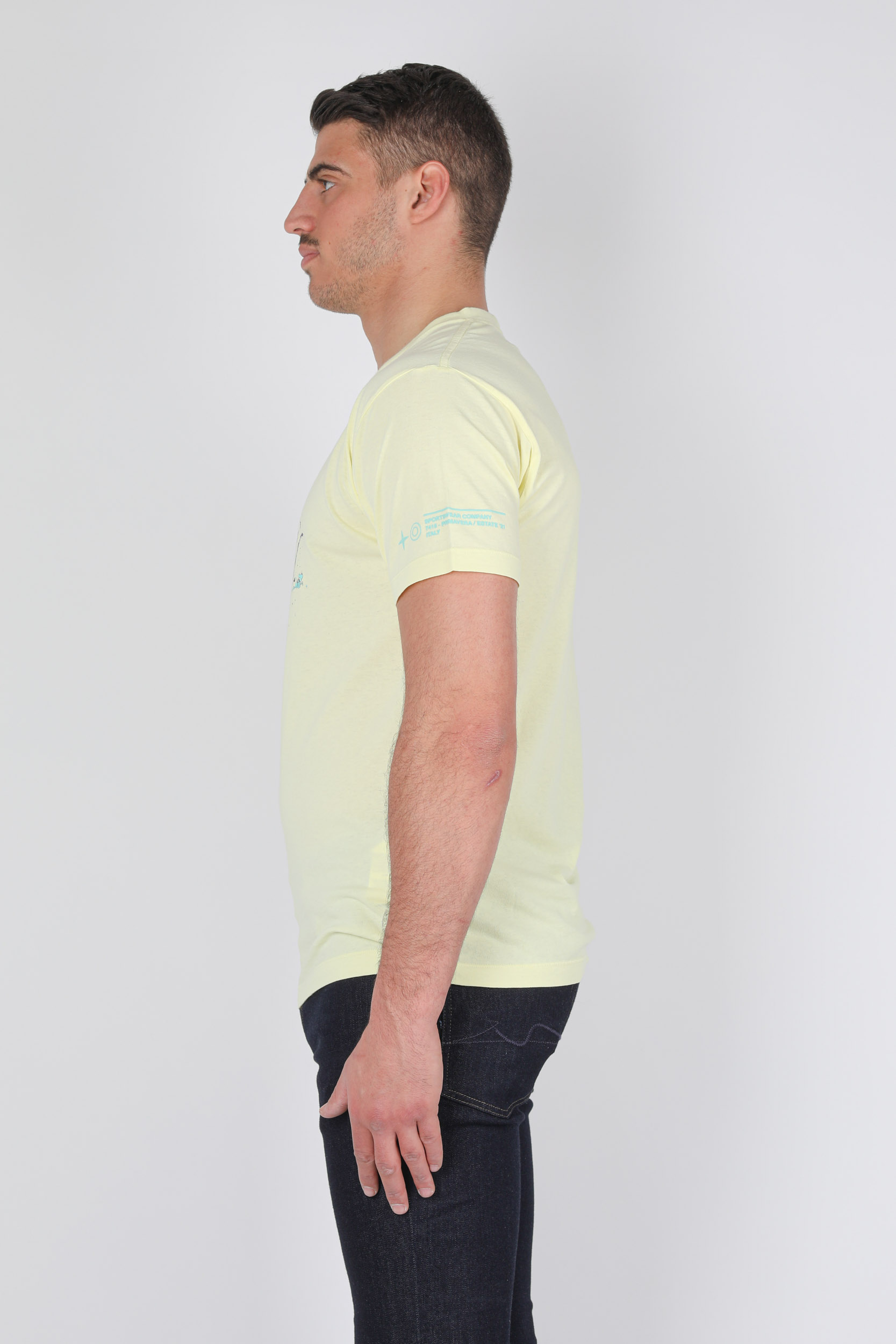 T-SHIRT STONE ISLAND JAUNE 74152NS83-V0031