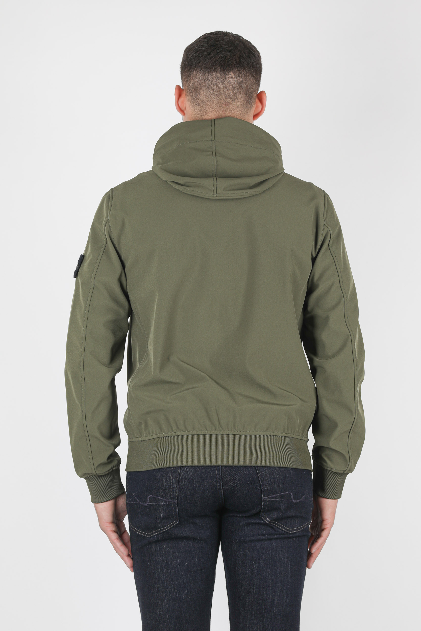 BLOUSON SOFT SHELL-R STONE ISLAND KAKI 741540727-V0058