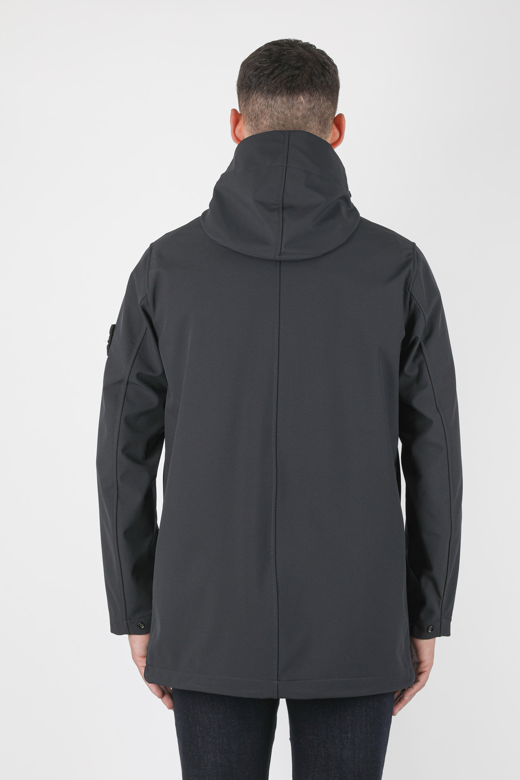 BLOUSON STONE ISLAND SOFT SHELL-R LONGUE MARINE 741540627-V0020