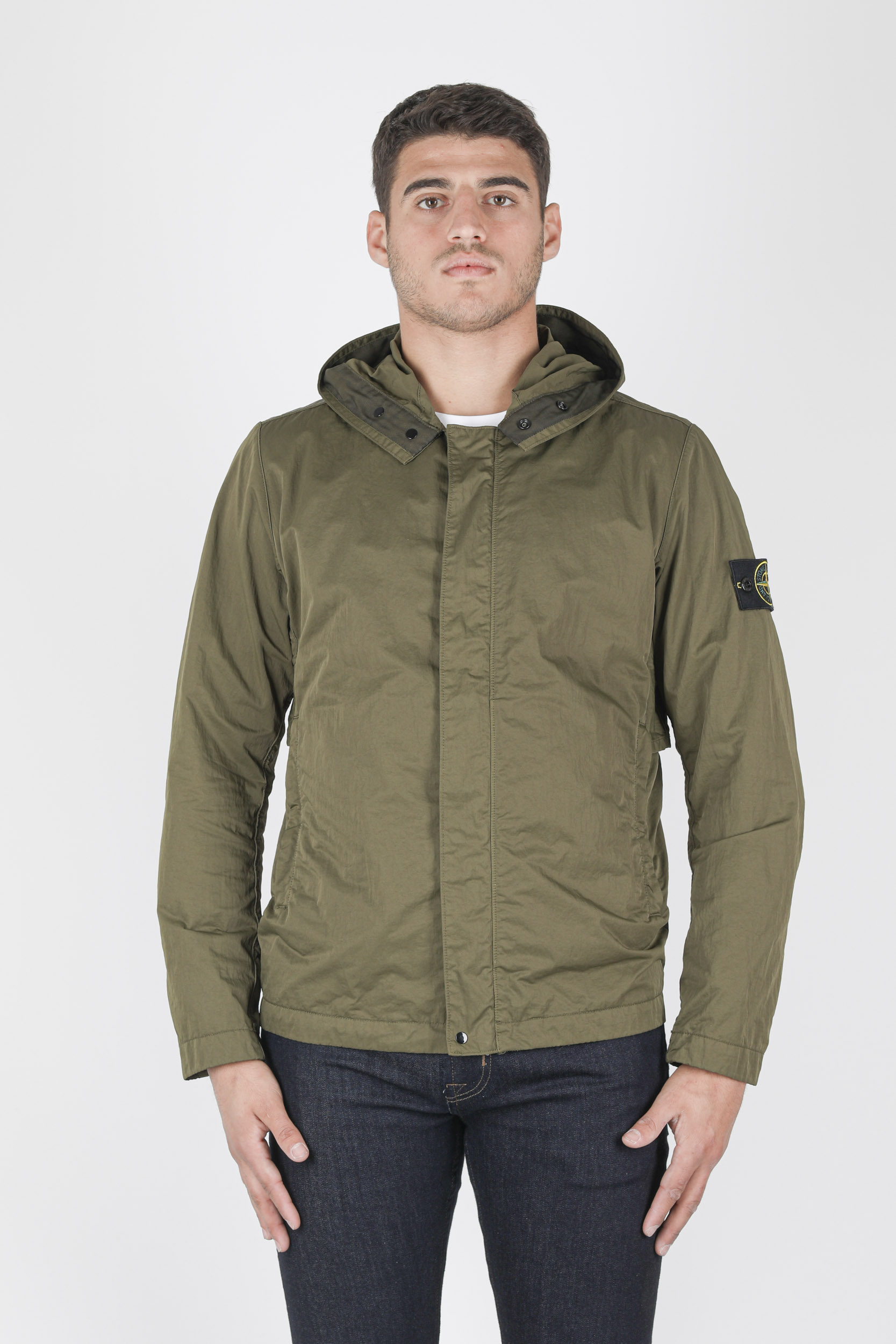 BLOUSON STONE ISLAND KAKI NYLON MAT 741543333-V0058