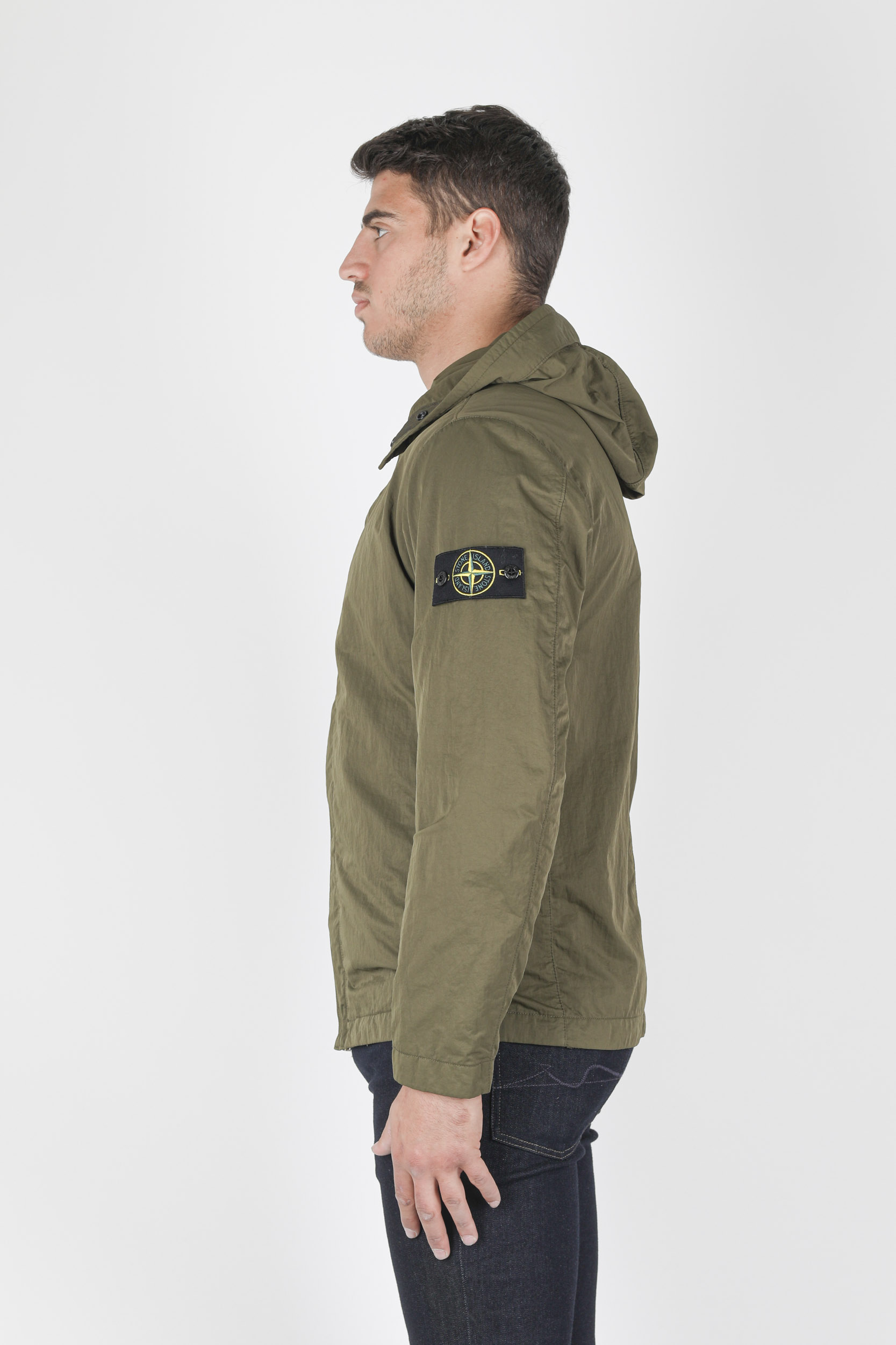 BLOUSON STONE ISLAND KAKI NYLON MAT 741543333-V0058