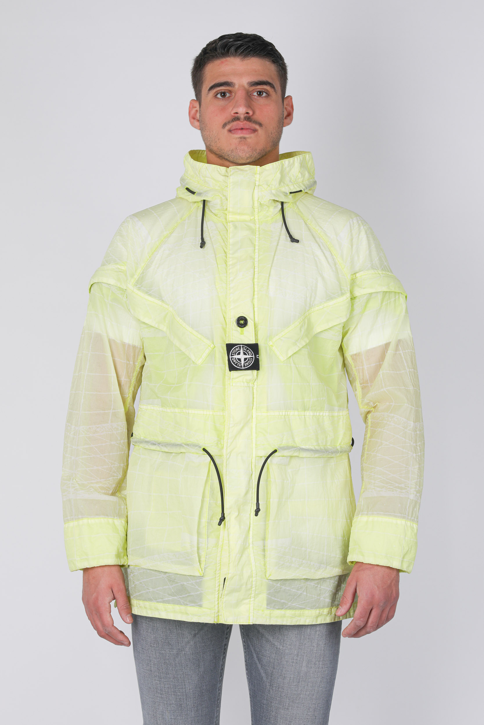 VESTE STONE ISLAND NYLON REFLECTIVE JAUNE 741542999-V0051