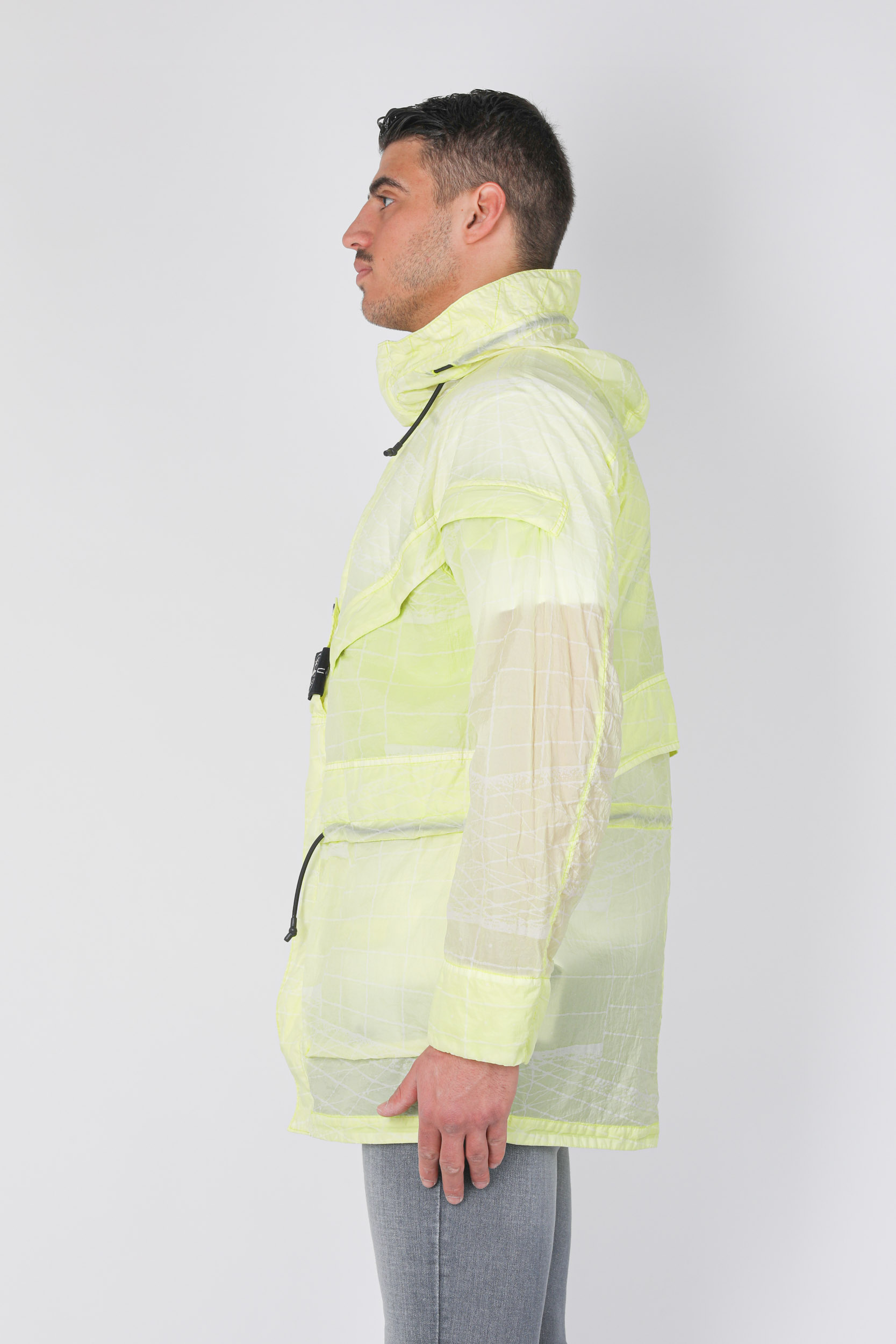 VESTE STONE ISLAND NYLON REFLECTIVE JAUNE 741542999-V0051