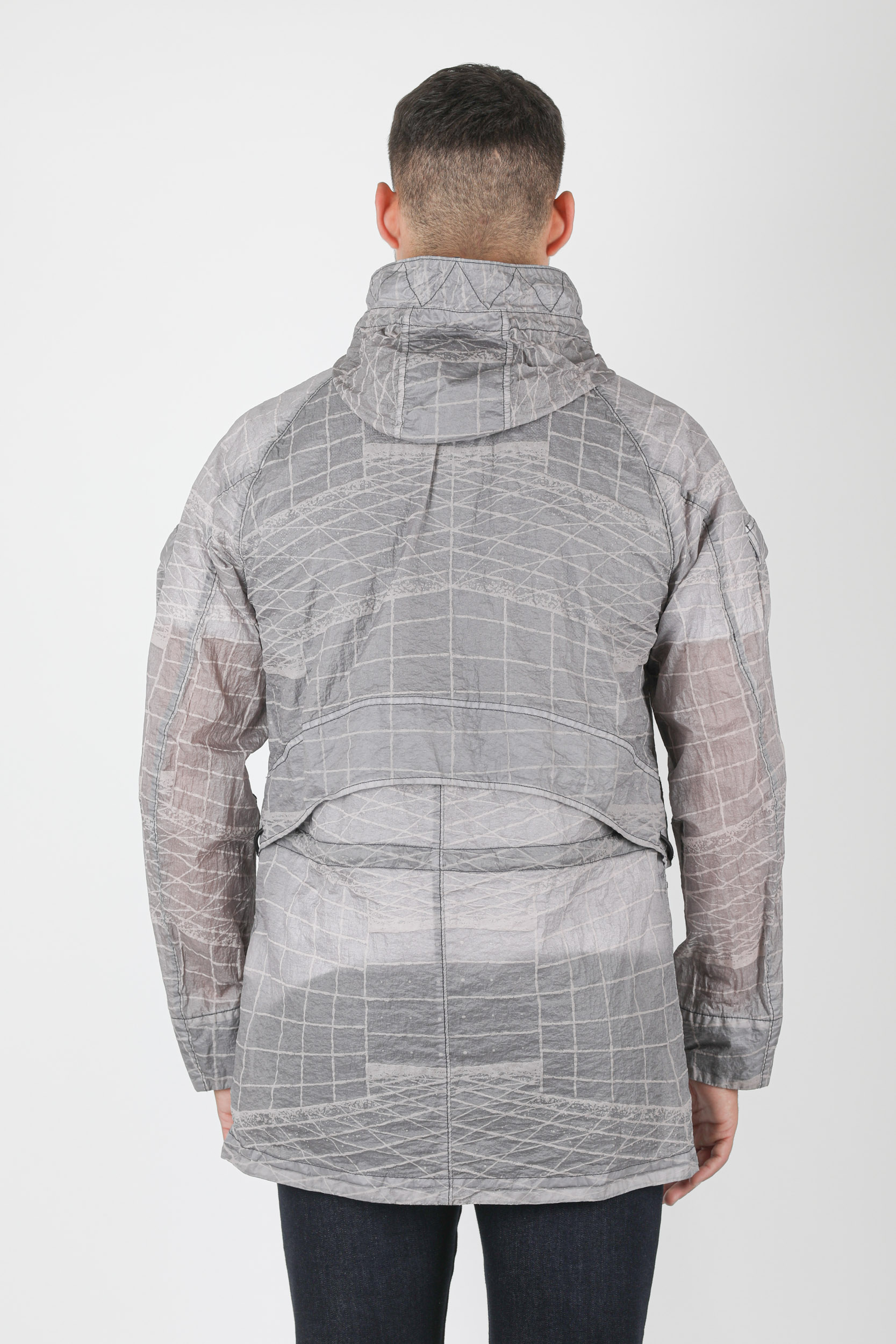 VESTE STONE ISLAND NYLON REFLECTIVE GRISE 741542999-V0063