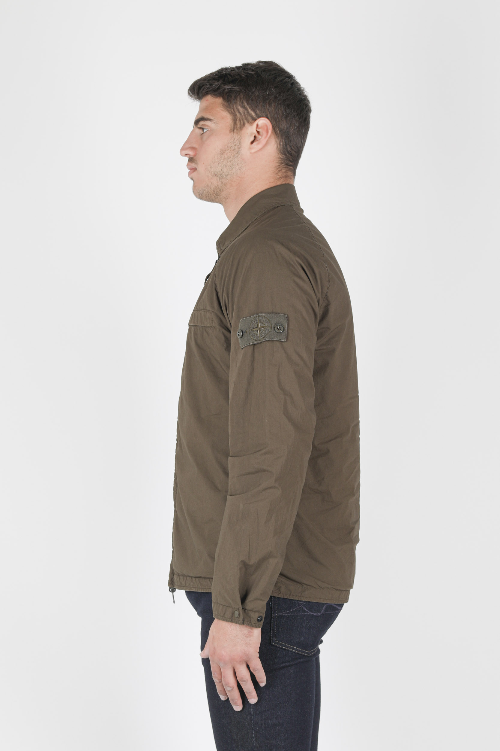 VESTE STONE ISLAND GHOST KAKI NYLON 7415119F4-V0054