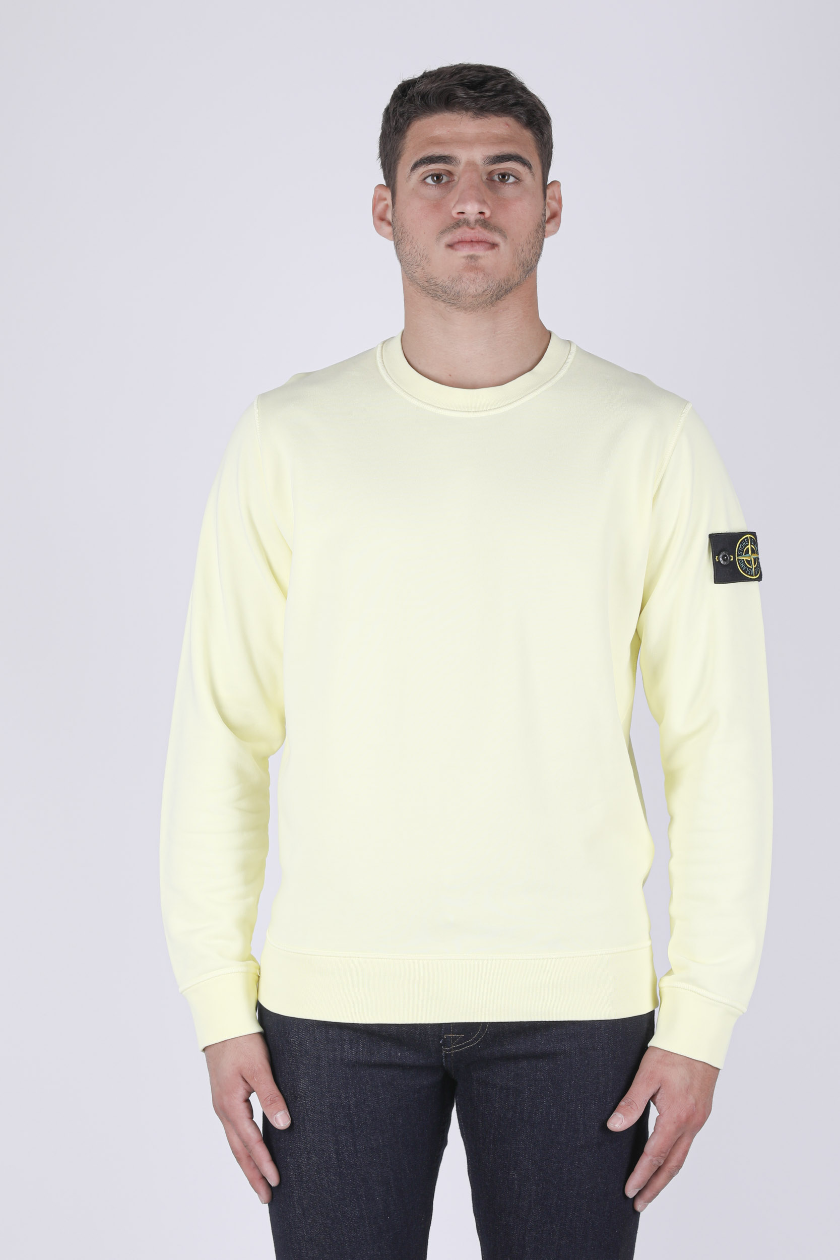 SWEAT STONE ISLAND JAUNE 741563051-V0031