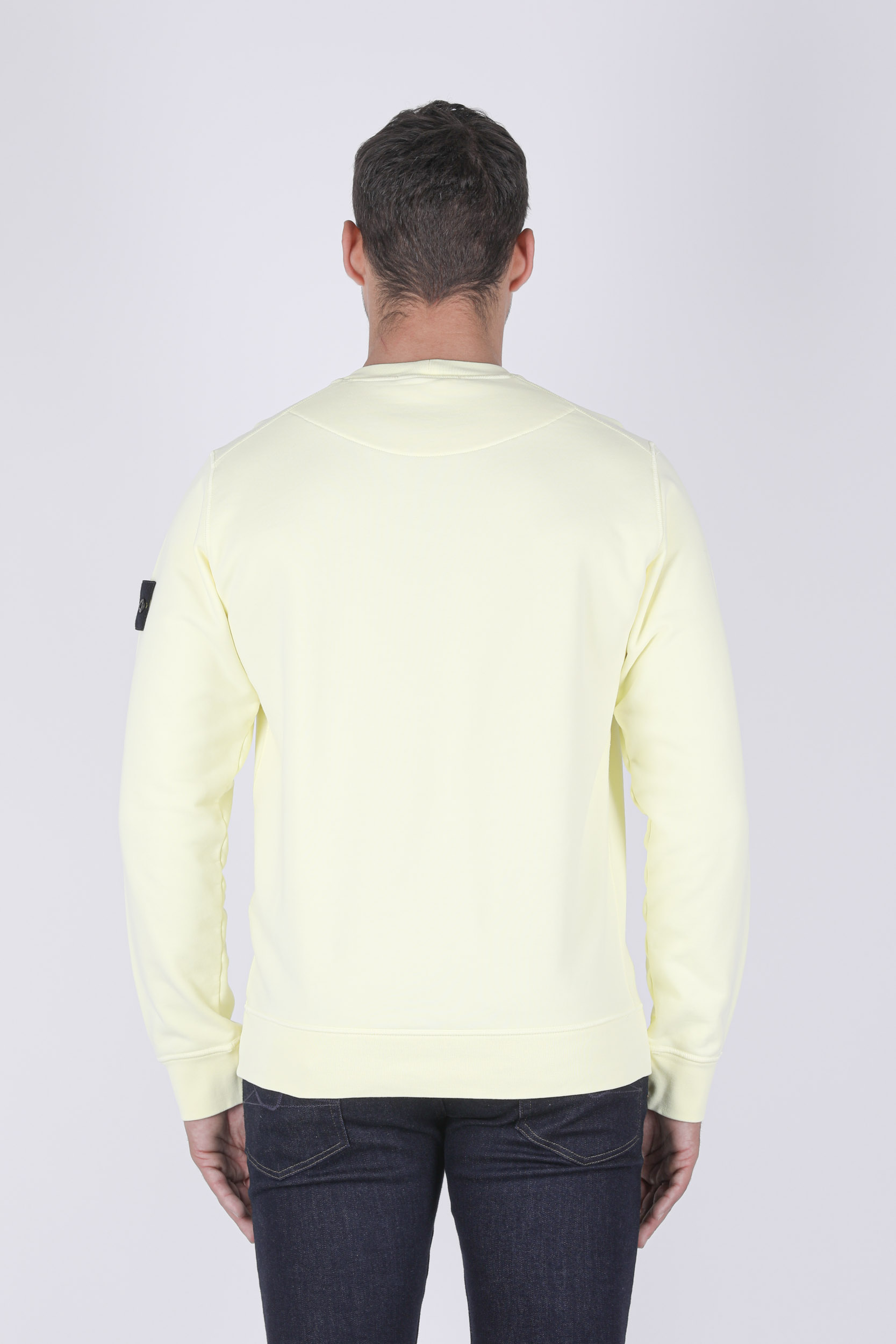 SWEAT STONE ISLAND JAUNE 741563051-V0031