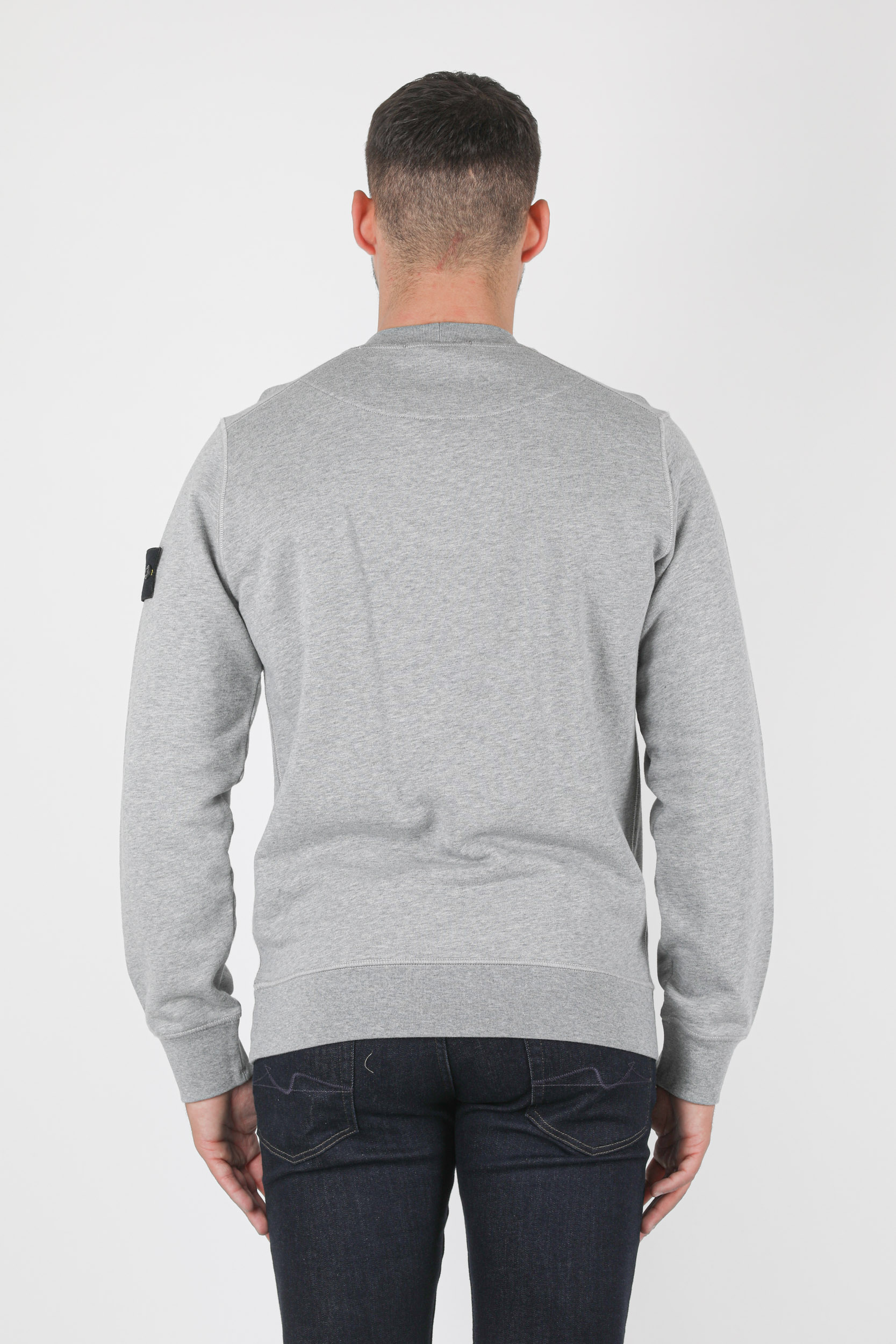 SWEAT STONE ISLAND GRIS 741563051-V0M64