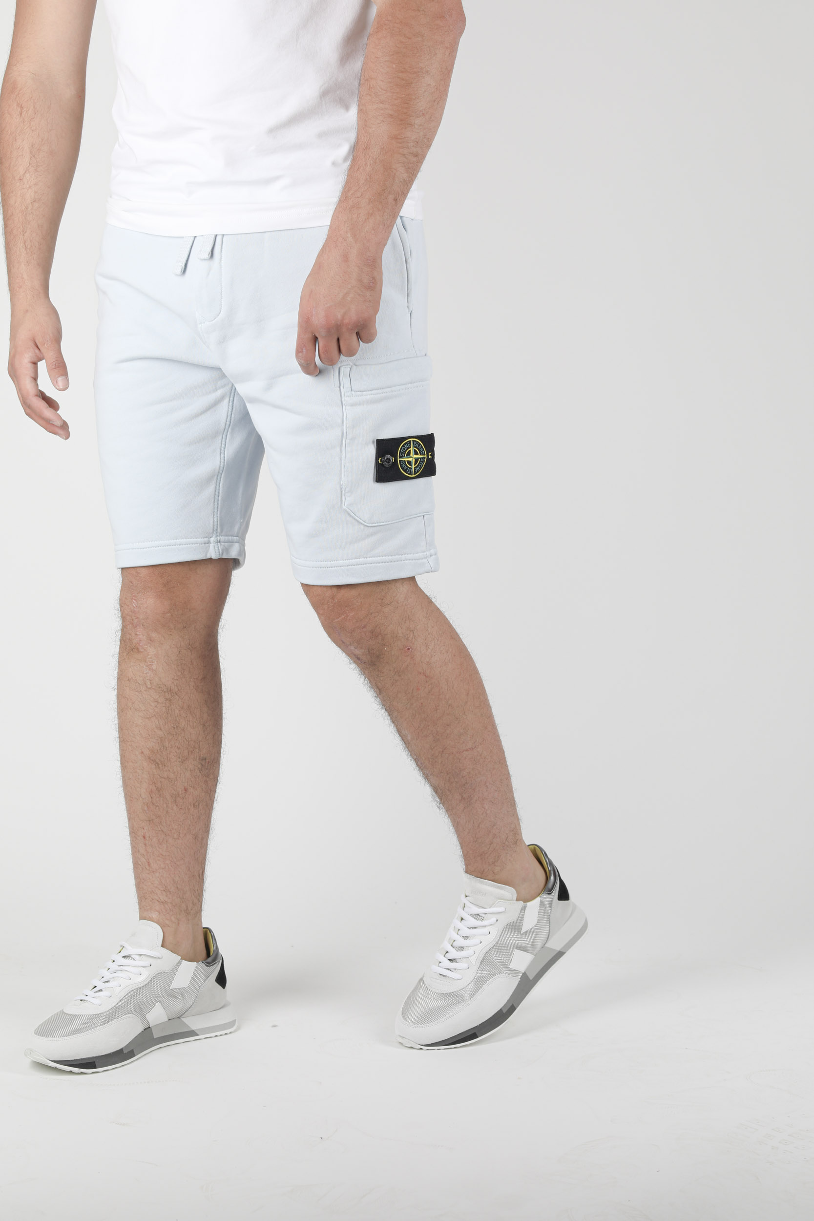 SHORT STONE ISLAND BLEU CIEL 741564651-V0041