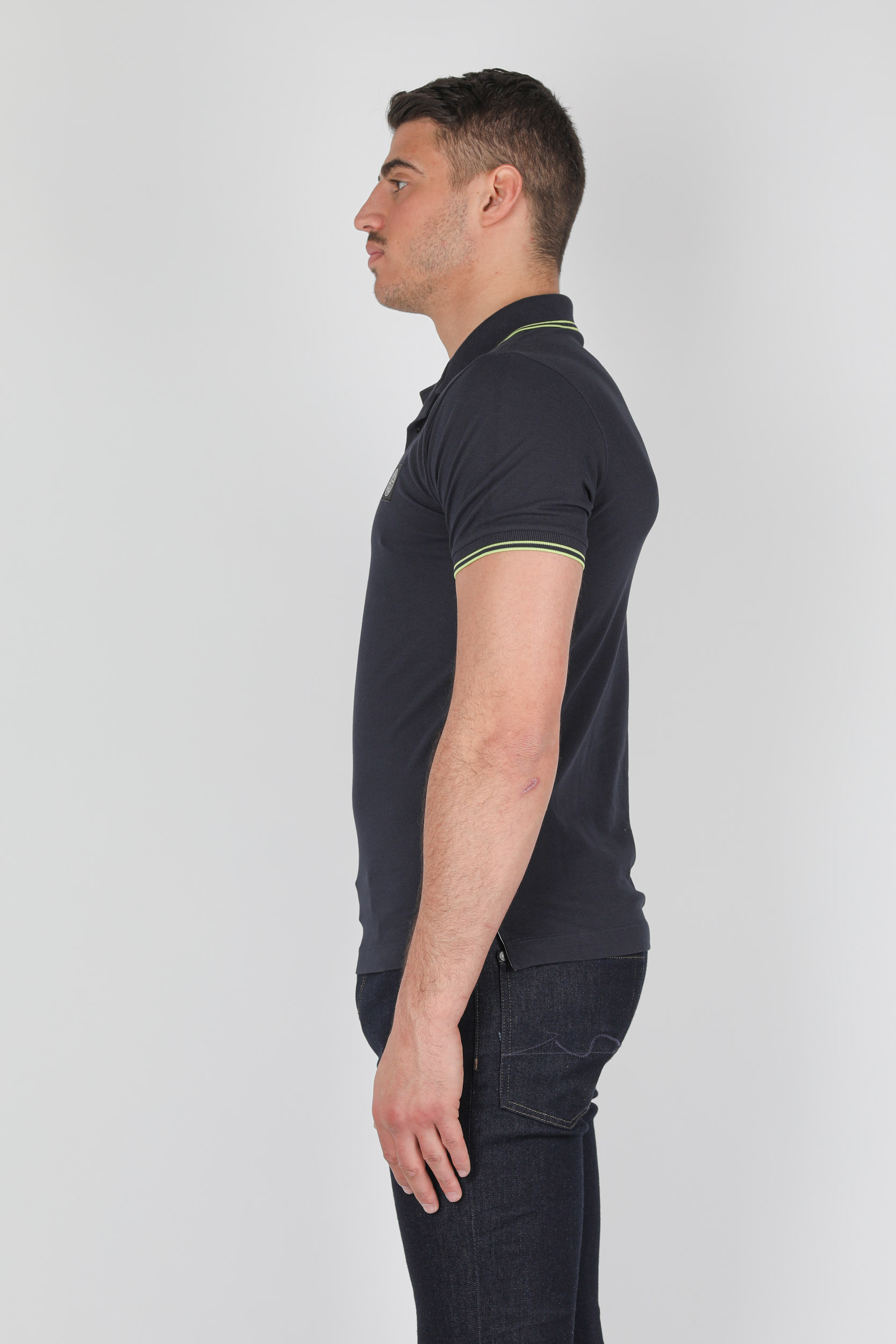 POLO STONE ISLAND PIQUE STRETCH MARINE 741522S18-V3020