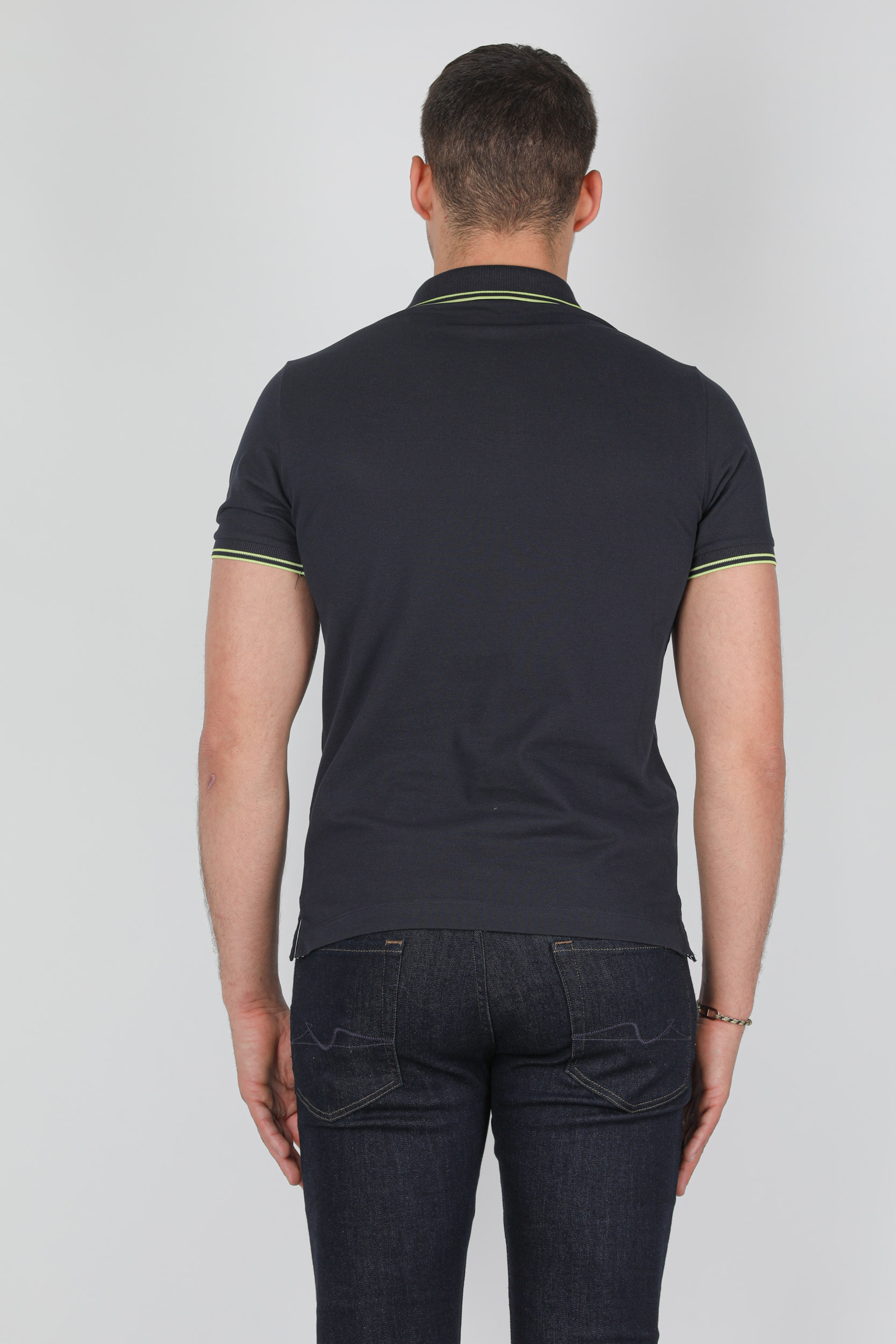 POLO STONE ISLAND PIQUE STRETCH MARINE 741522S18-V3020