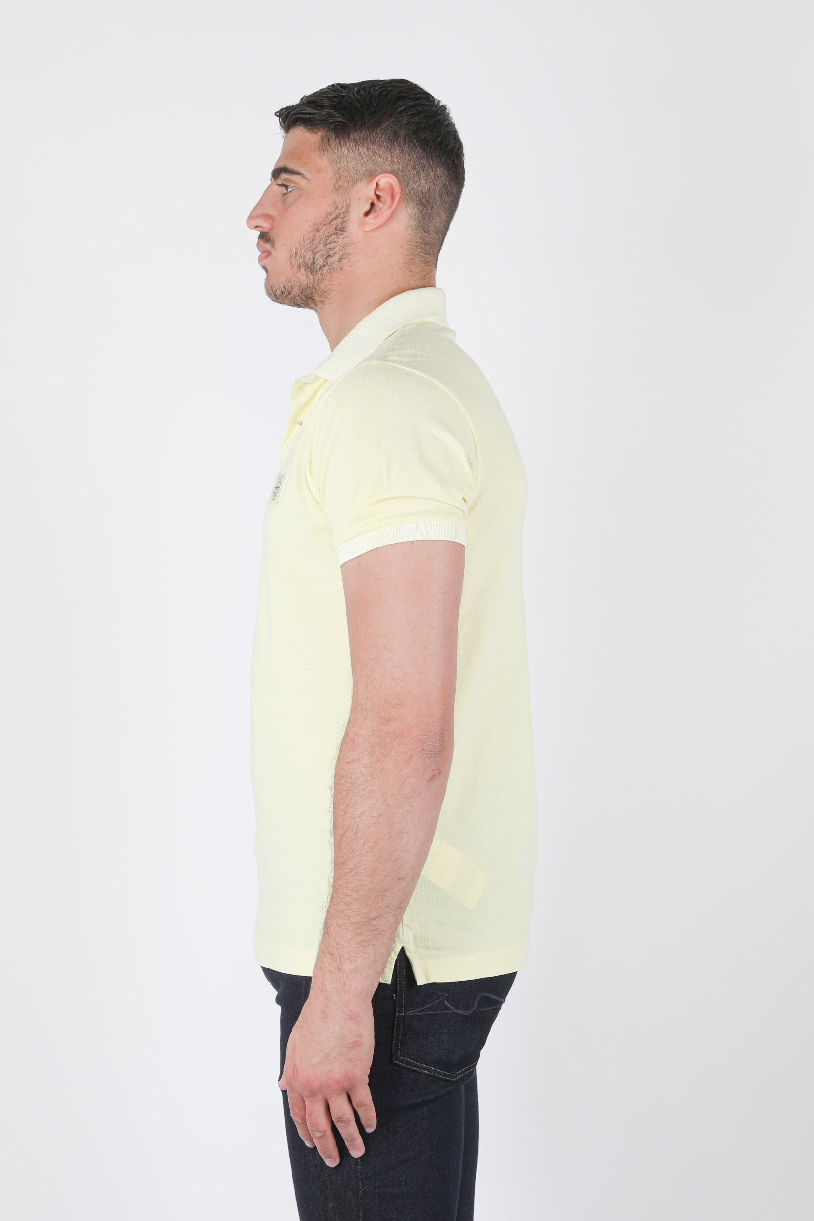 POLO STONE ISLAND JAUNE WASHED 741522S67-V0031